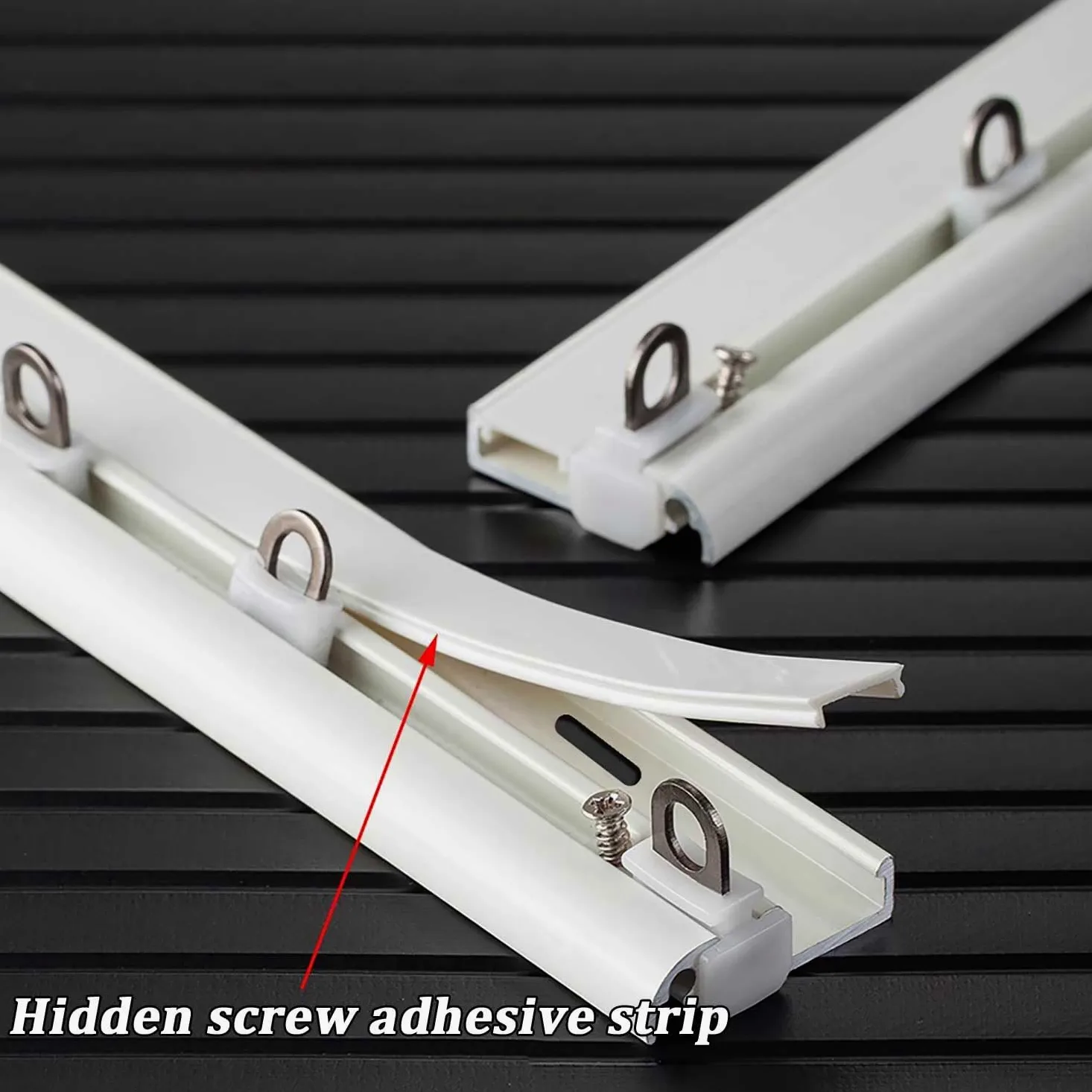 Premium Heavy Du Double Row soffitto ain Track System 4.1m (13.5ft) d h facile installazione per la casa & ufficio Decor Slish versatile