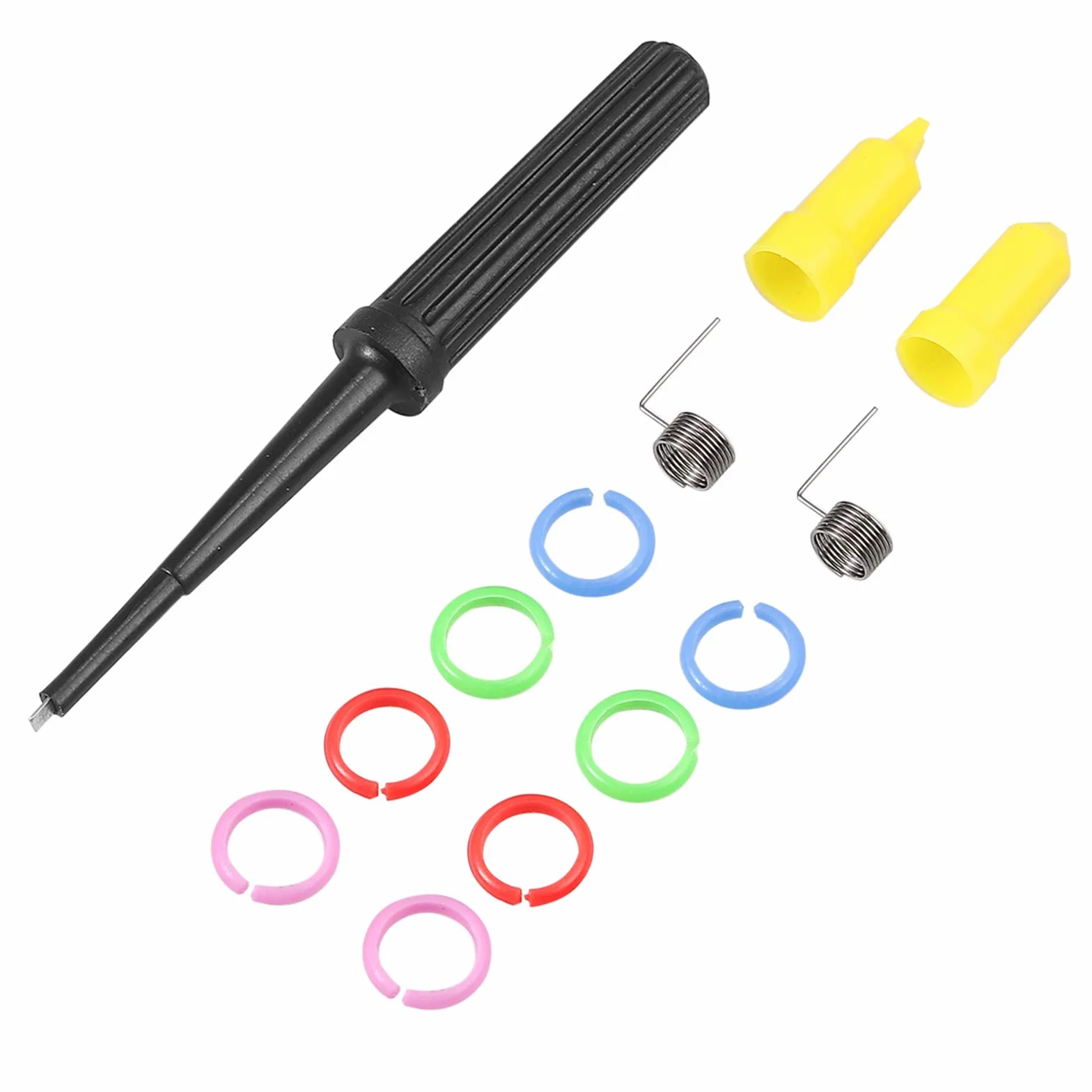 AUTOUTLET - Sonda oscilloscopio 200 Mhz con clip per test BNC P2200 10X/1X nero con BNC a mini grabber e kit di strumenti di regolazione