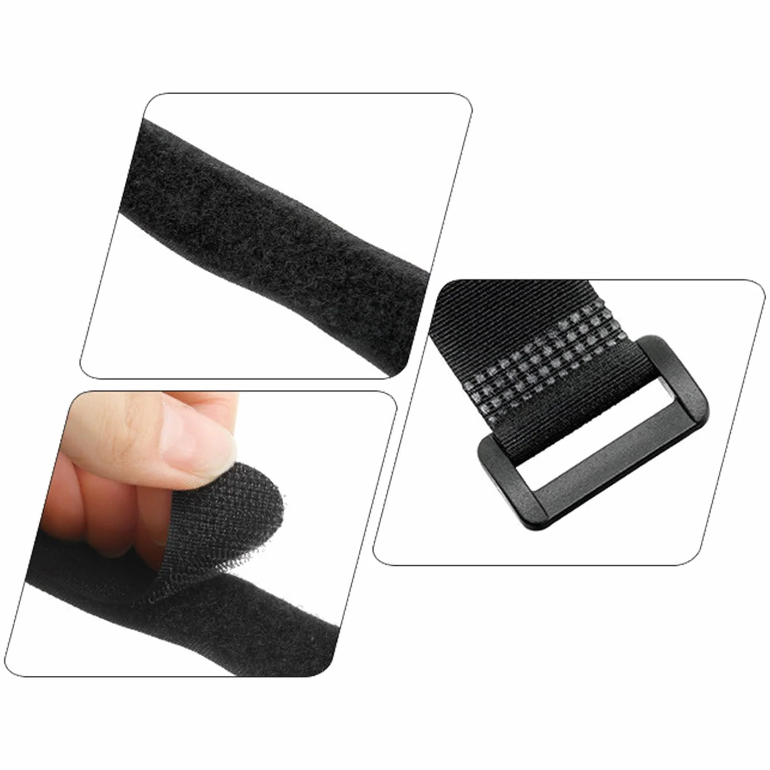 Cinghie multiuso per cavi riutilizzabili in nylon 40 cm