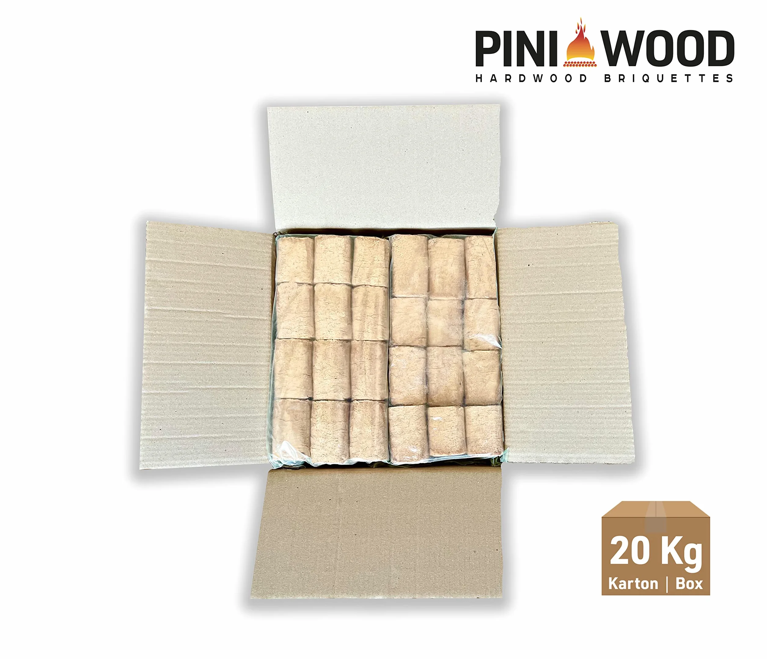 PINI Mattonelle di legno faggio RUF 20 kg