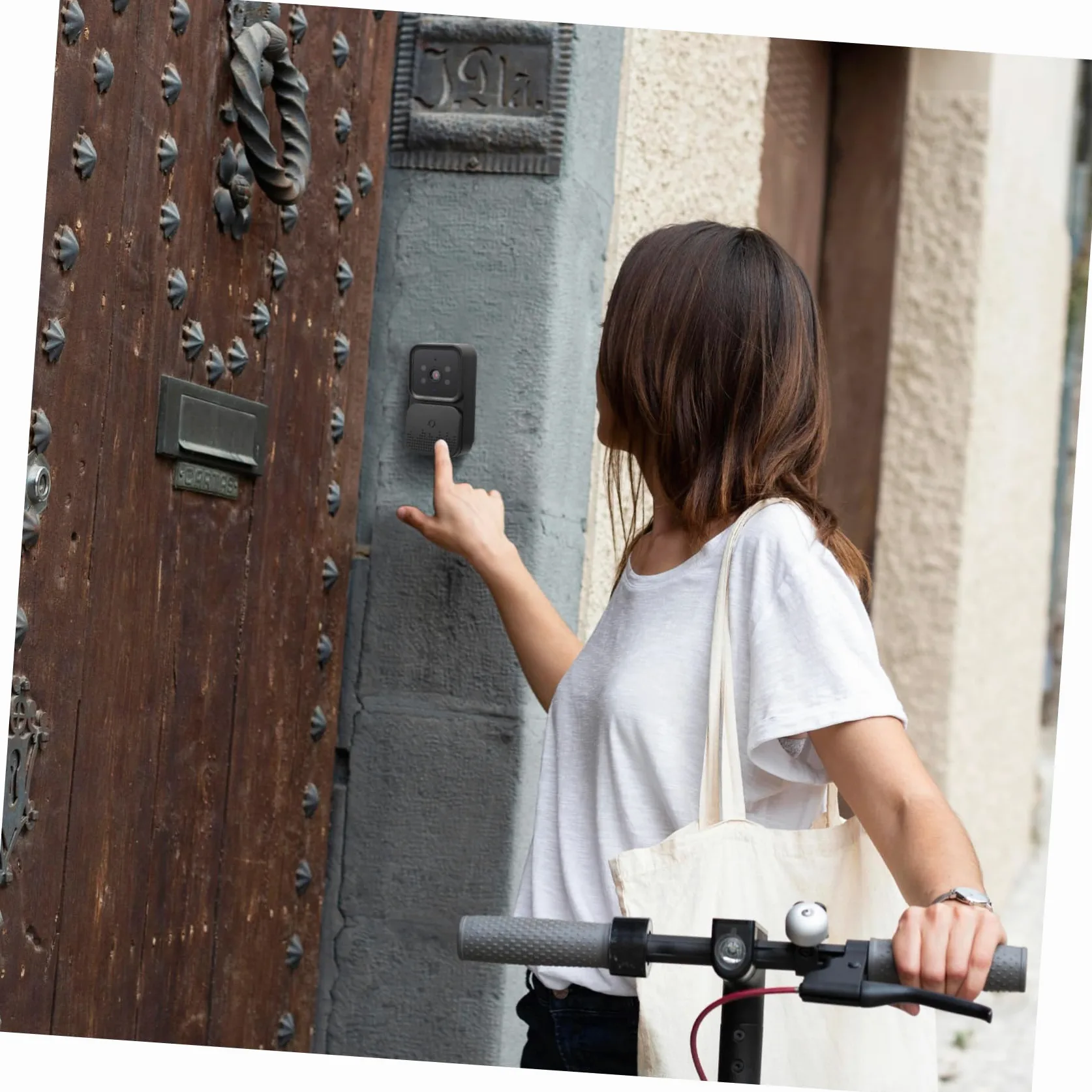Mikikit Videocitofono con Campanello Wireless Nero con Schermo 4, 3 | Video Monitoring, Comunicazione Bidirezionale, Plastica ed Elettronica, Uso Domestico Remoto