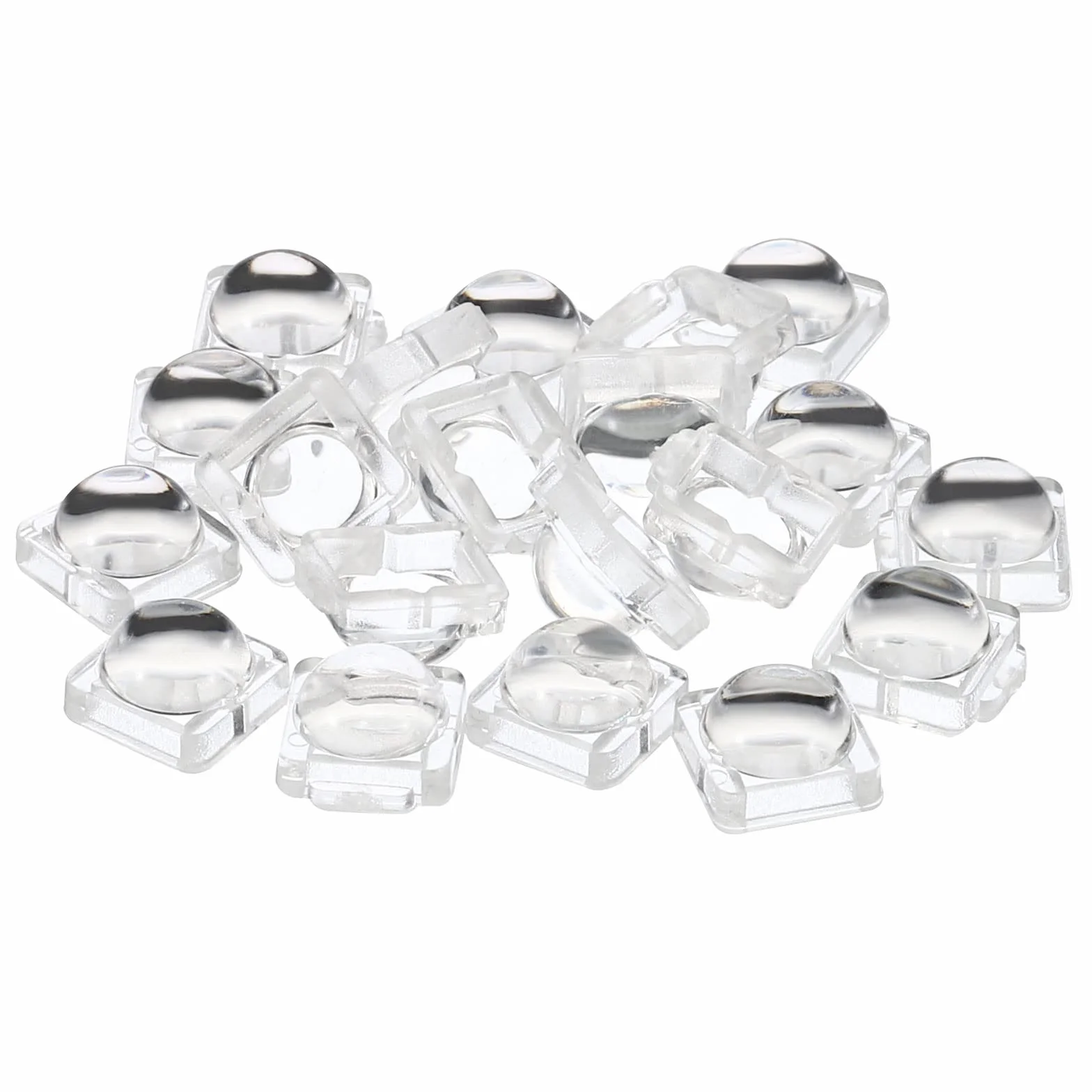PATIKIL LED Convesso Lente, 20pz 60 Gradi Fascio Angolo Acrilico LED Ottico Convesso Condensatore Obiettivo per 5050 LED Striscia Lampada Perline