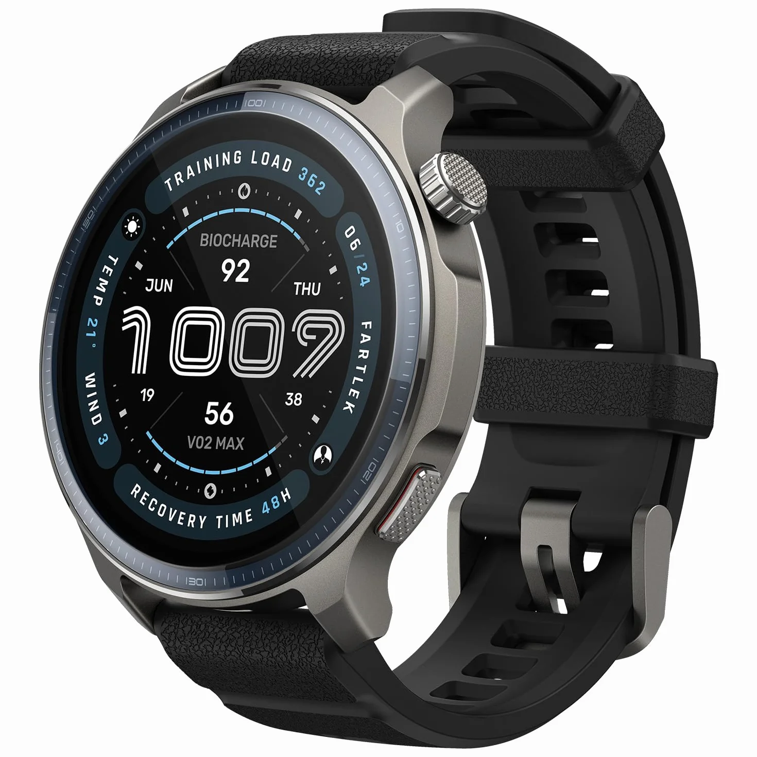 Amazfit Balance 2 Smartwatch 47mm, AMOLED 1,5", Mappe Offline, GPS Dual Band, 21 Giorni Batteria, Oltre 170 Modalità Sportive, HYROX e Golf, Allenamento di Forza, Cardio & Sonno per Android e iPhone