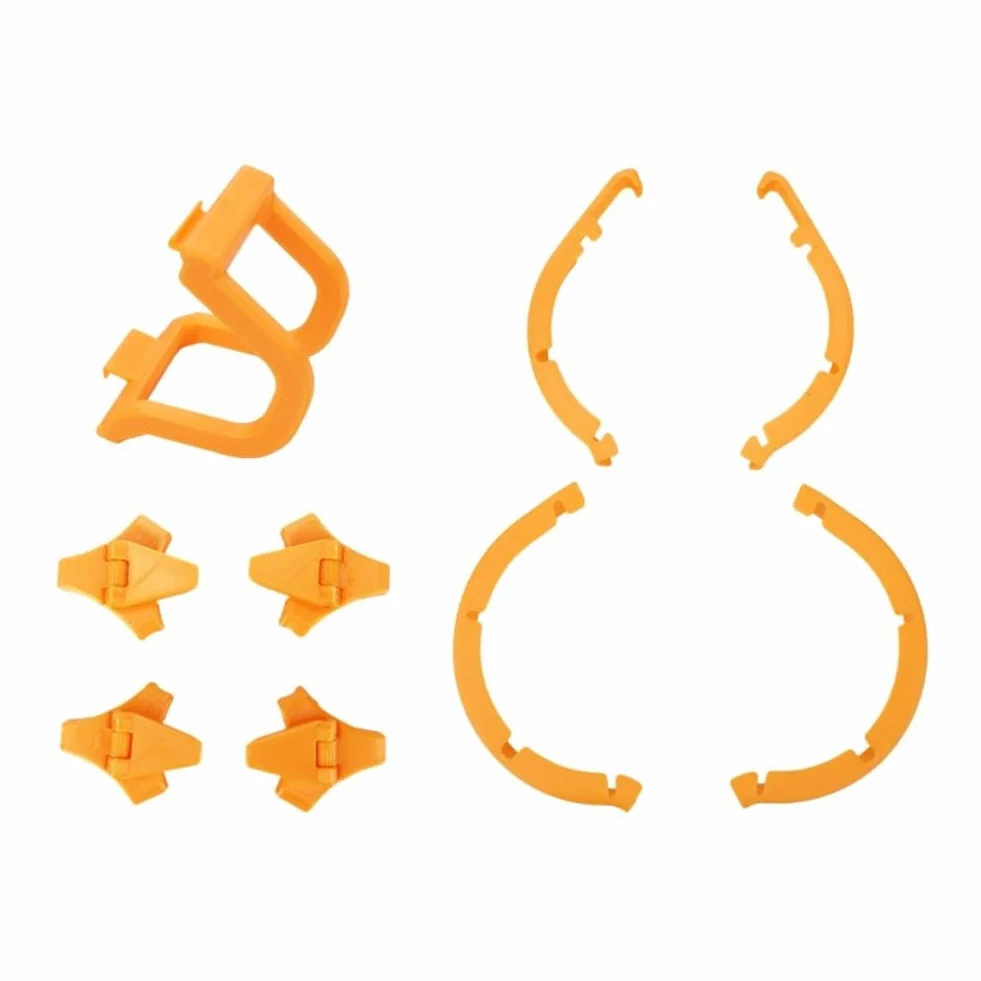 Eawfgtuw Kit di protezione per DJI NEO 2 con paraurti in PC, cover antigraffio e treppiedi pieghevoli per migliorare l'altezza, design leggero 10,5 x 5,5 x 4,2 cm (arancione)