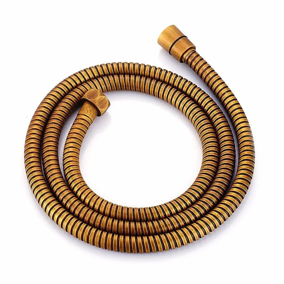 1.5 m in acciaio INOX Hi Flow doccia doppia aggraffatura (1.5m Shower Hose)