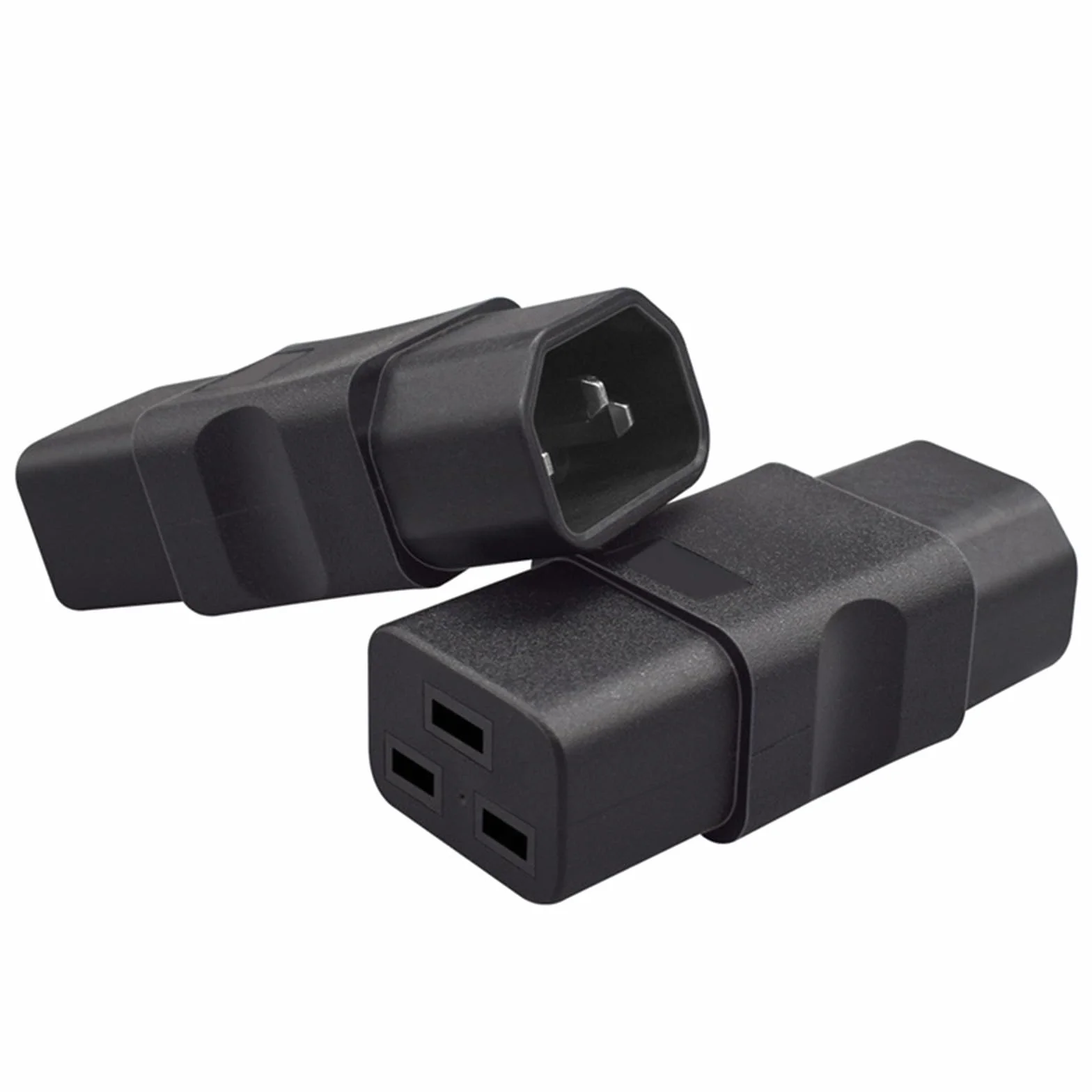 Convertitore di alimentazione IEC C14 a C19 adattatore, 10A maschio a 16A femmina connettore elettrico in PVC per elettronica