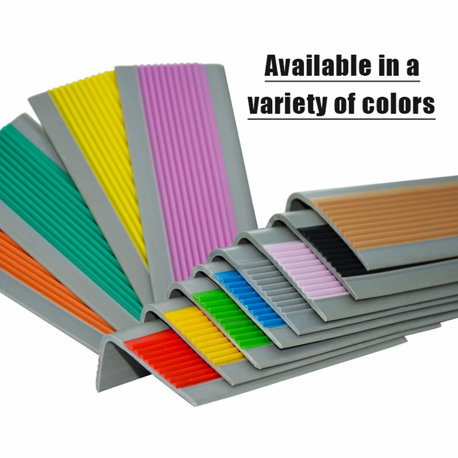 Profili angolari autoadesivi in PVC, 60 x 30 mm, antiscivolo, impermeabili, per scale, caratteristiche di sicurezza antiscivolo per casa e ufficio