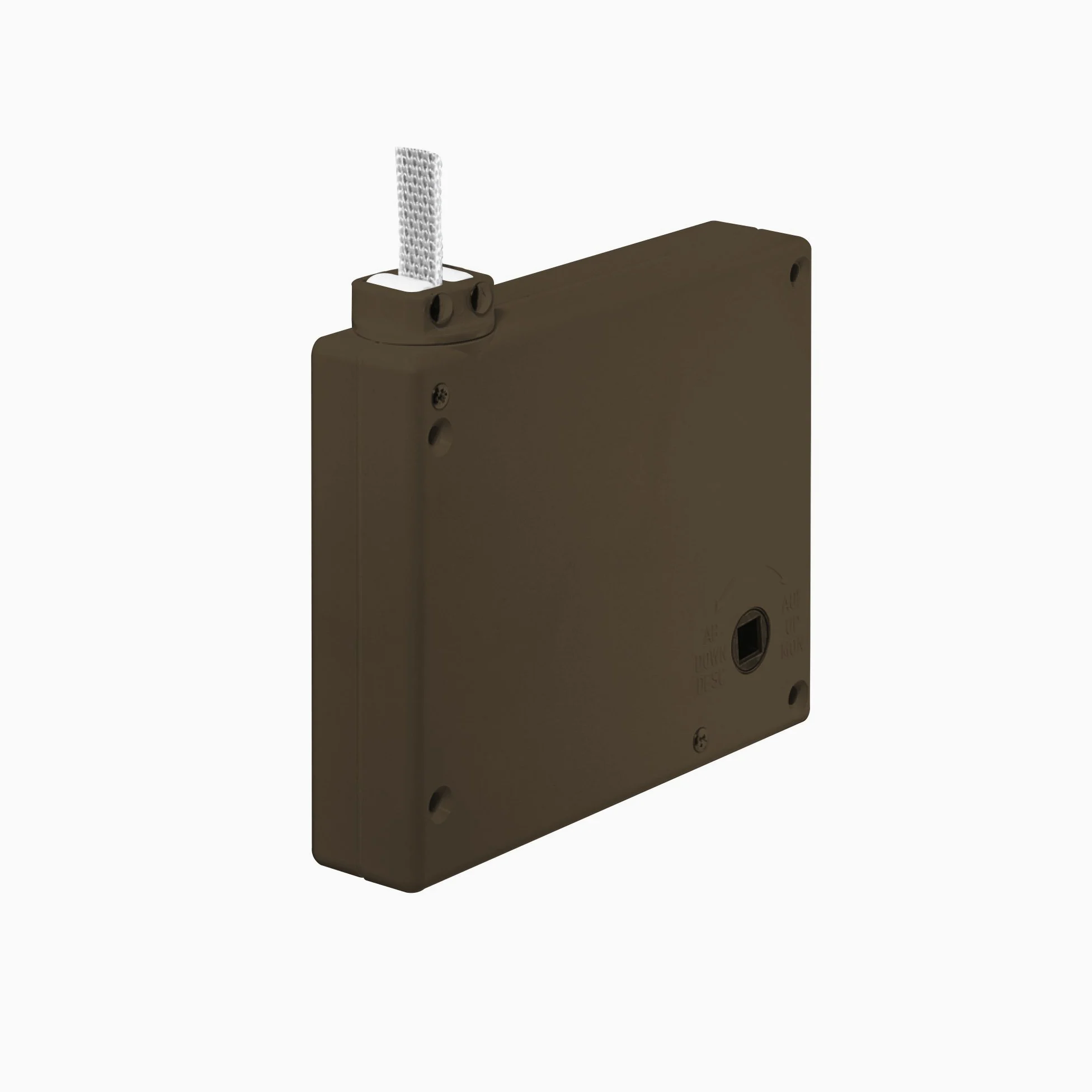 jarolift Mini Avvolgitore a Manovella per Cinghia Tapparelle, Orientabile, Marrone, incl. 5 m di Cinghia (203543)