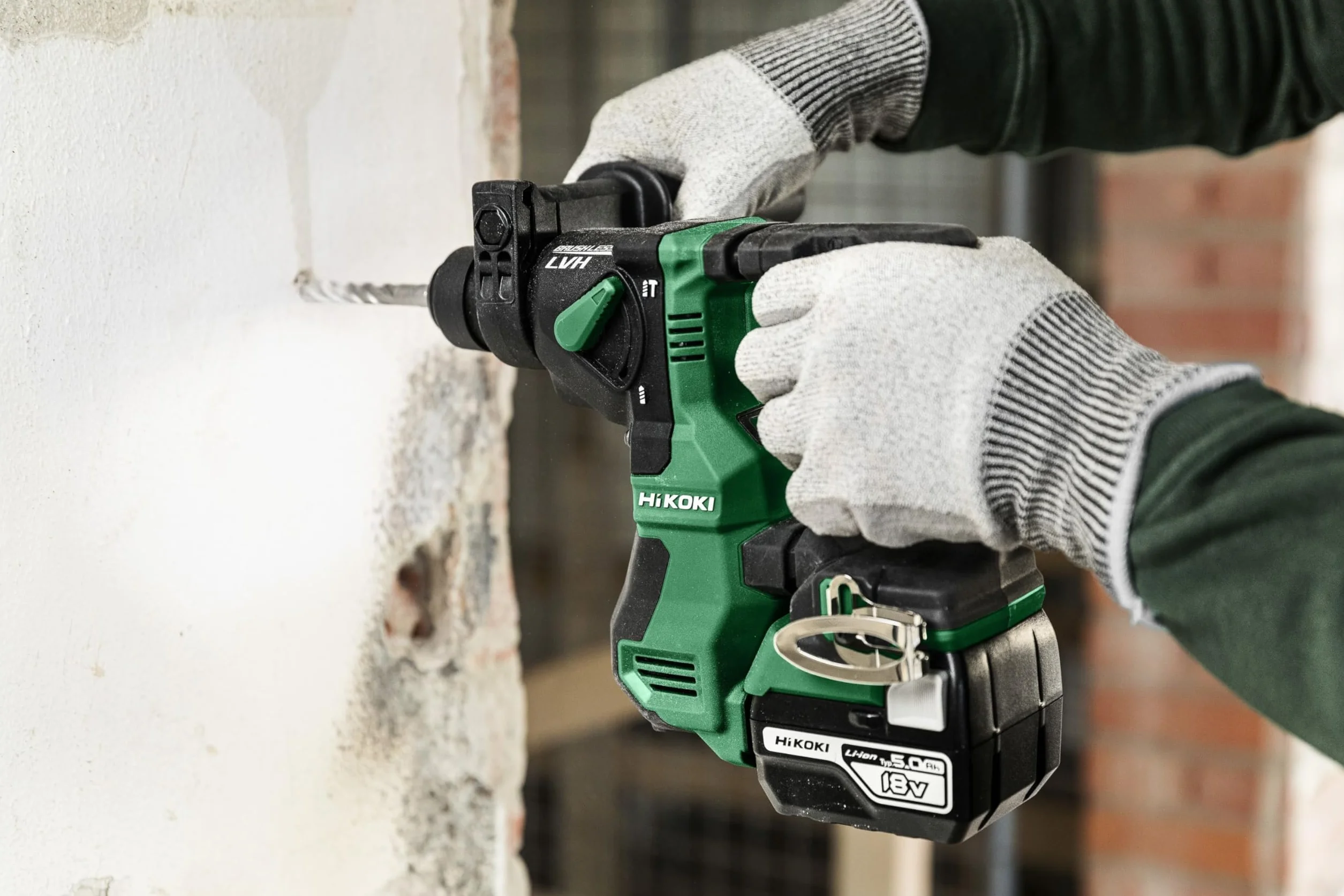 HiKOKI Martello Perforatore a Batteria 18V 1,3 Joule SDS-Plus Motore Brushless