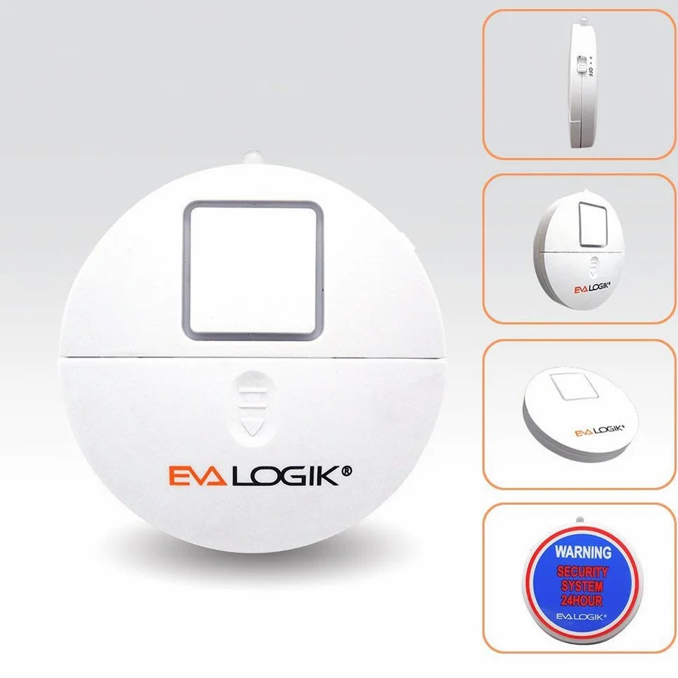 EVA Logik finestre con allarme sonoro 120dB allarme e vibrazioni sensori compatibile con quasi tutte le finestre, Confezione da 4, Infradito colorati estivi, con finte perline
