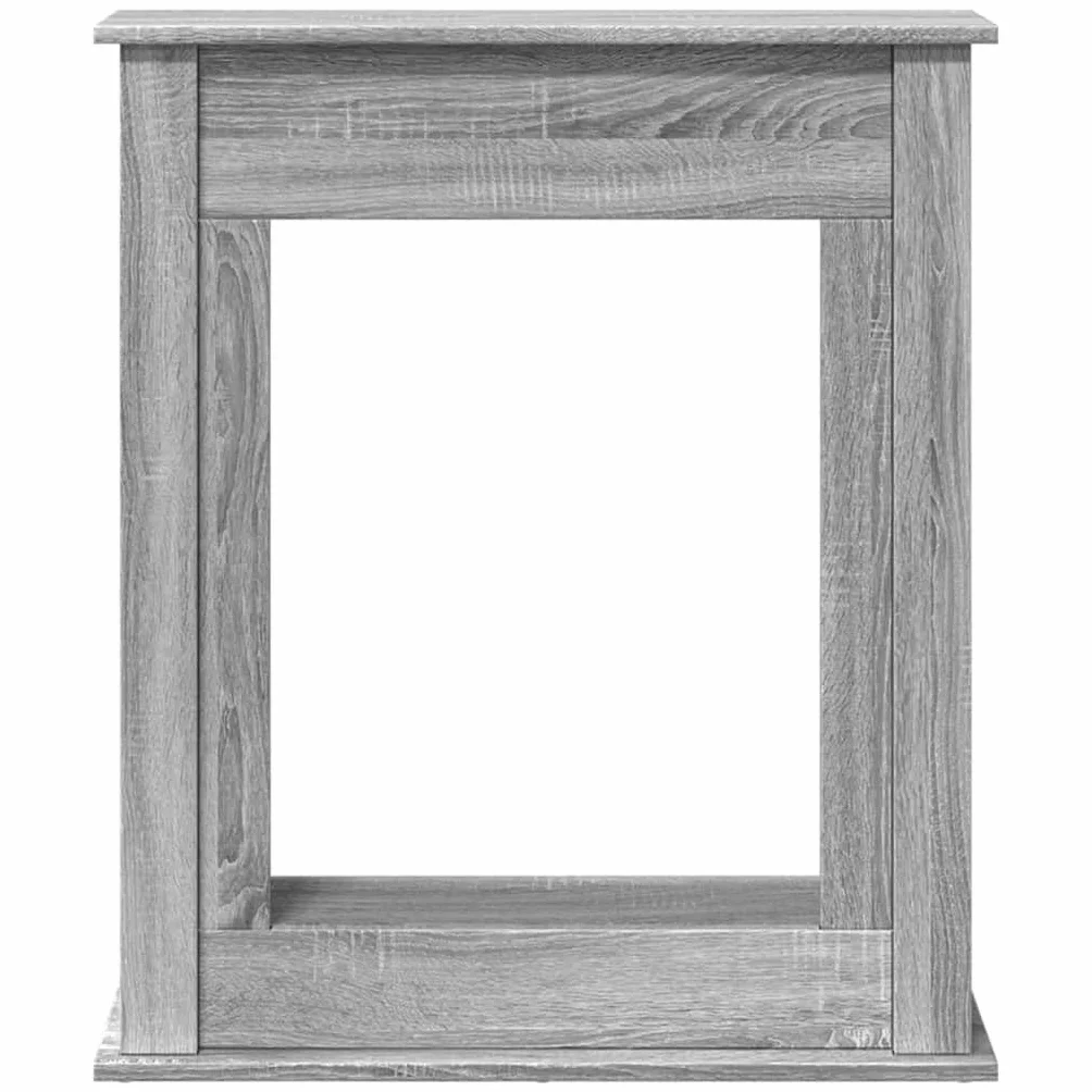vidaXL Cornice per Camino Grigio Sonoma 75x20x87,5 cm Truciolato
