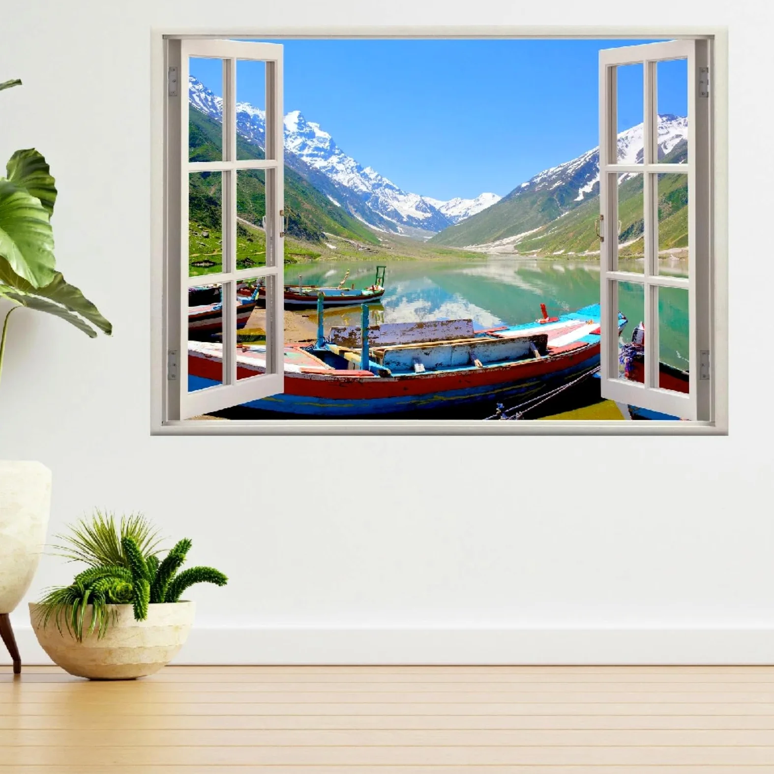 Adesivo murale 3D Paesaggio Montano Di Chuanhu Adesivi Murali Smashed Impermeabile Tatuaggio da parete per bambini Camera da letto Soggiorno Sala giochi Home Decor 70x122cm