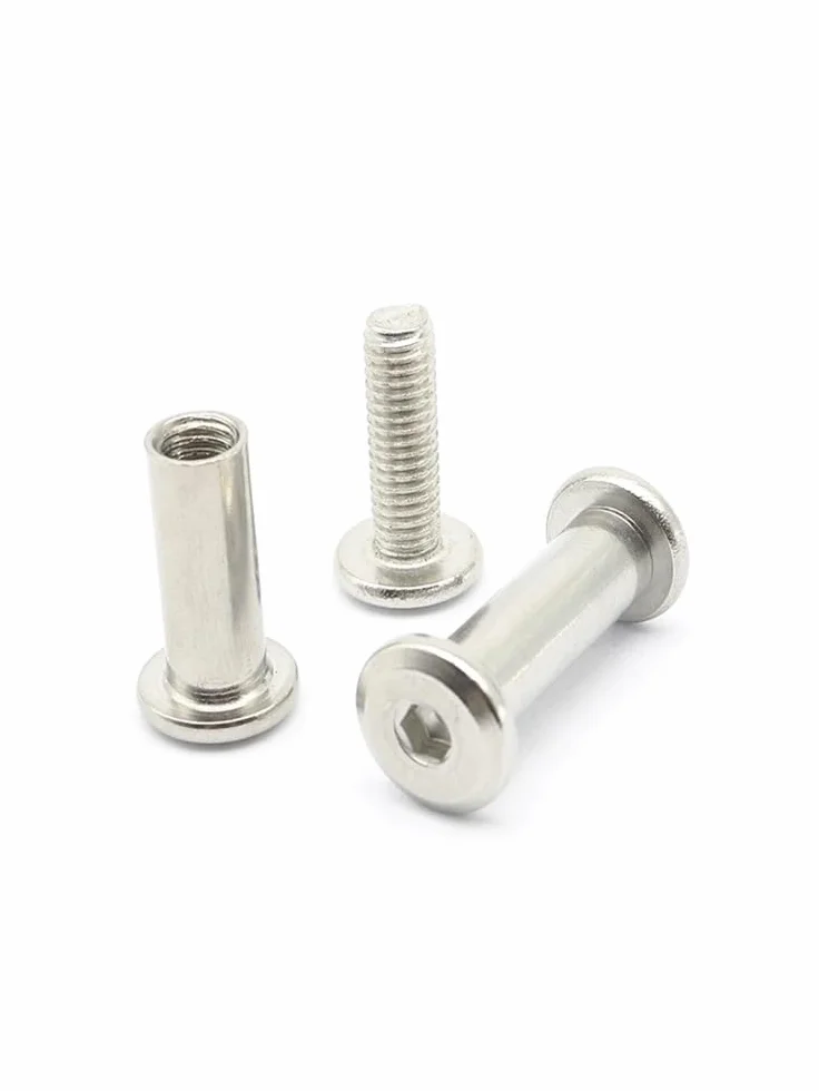 Viti Metalliche M3 M4 M5 304 Acciaio Inossidabile Esagono Incassato Vite di Bloccaggio con Dado M4x20-5mm 20 Pezzi