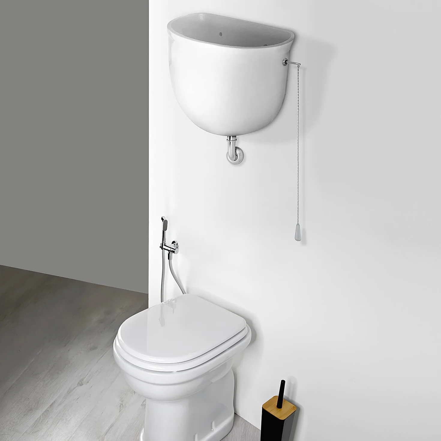 Cassetta Scarico WC Ceramica Porcellana Entrata Acqua DX SX Universale