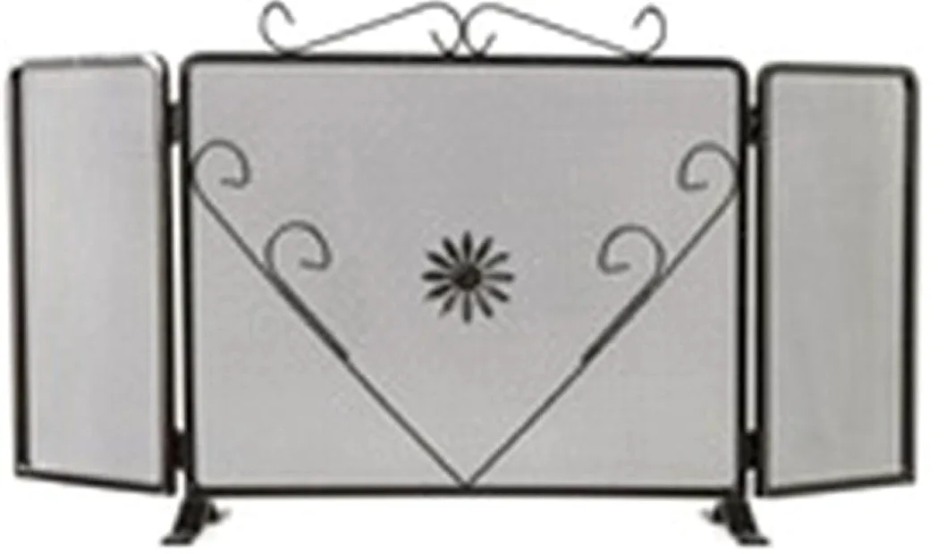 PARASCINTILLE FERRO BATTUTO"DECORO FIORE" 3ANTE 110X60CM (682.C) D