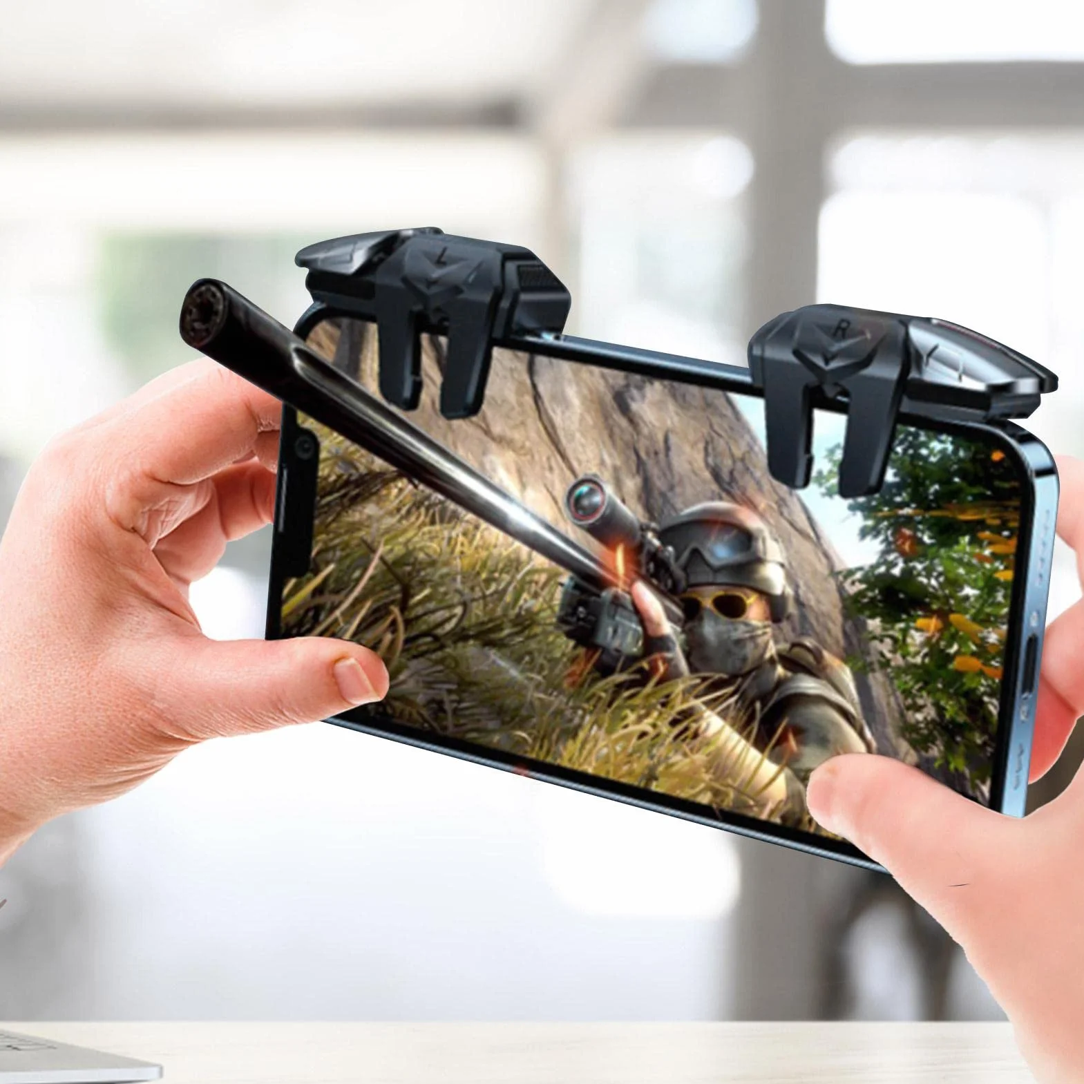 Trigger di gioco mobile per PUBG - PUBG Mobile Game Controller Trigger | Pulsante meccanico fisico di gioco mobile facile da usare
