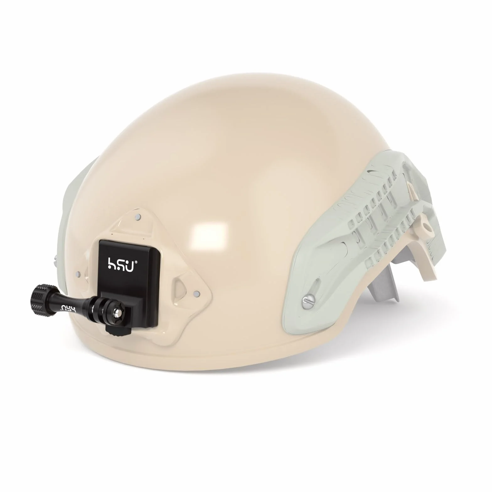 HSU Adattatore in alluminio per montaggio su casco NVG per GoPro Hero 11/10/9/8/7/6/5/4/3 e la maggior parte delle videocamere d'azione