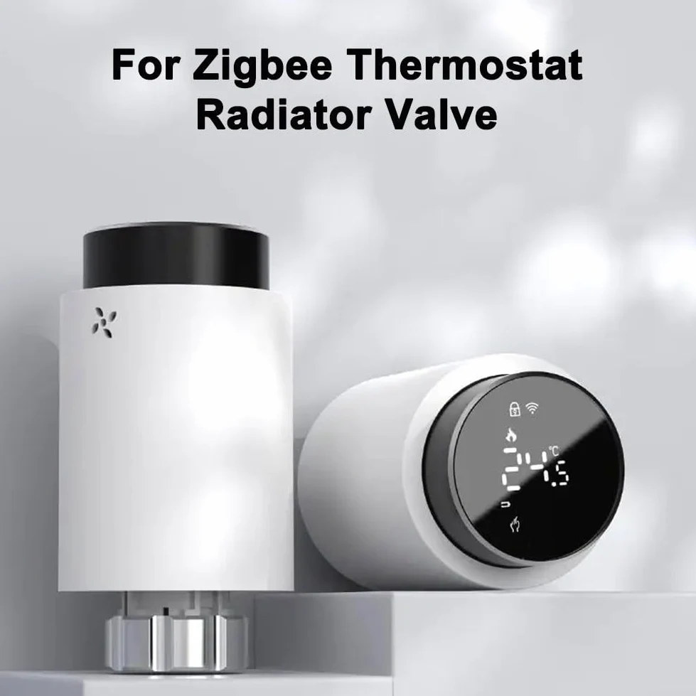 Valvola termostatica per termosifone, controllo intelligente del riscaldamento programmabile, programmazione settimanale, controllo vocale e app, monitoraggio energetico per comfort domestico (2 pezzi