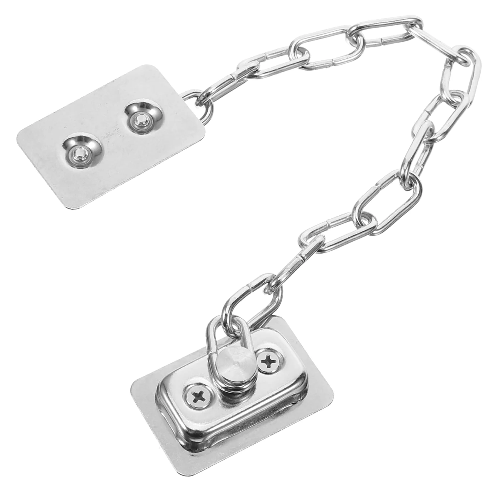 Lurrose 5 Pezzi serratura della finestra catena acciaio inox serratura a catena di sicurezza della porta serrature a catena inossidabili serrature a catena per porte Acciaio inossidabile