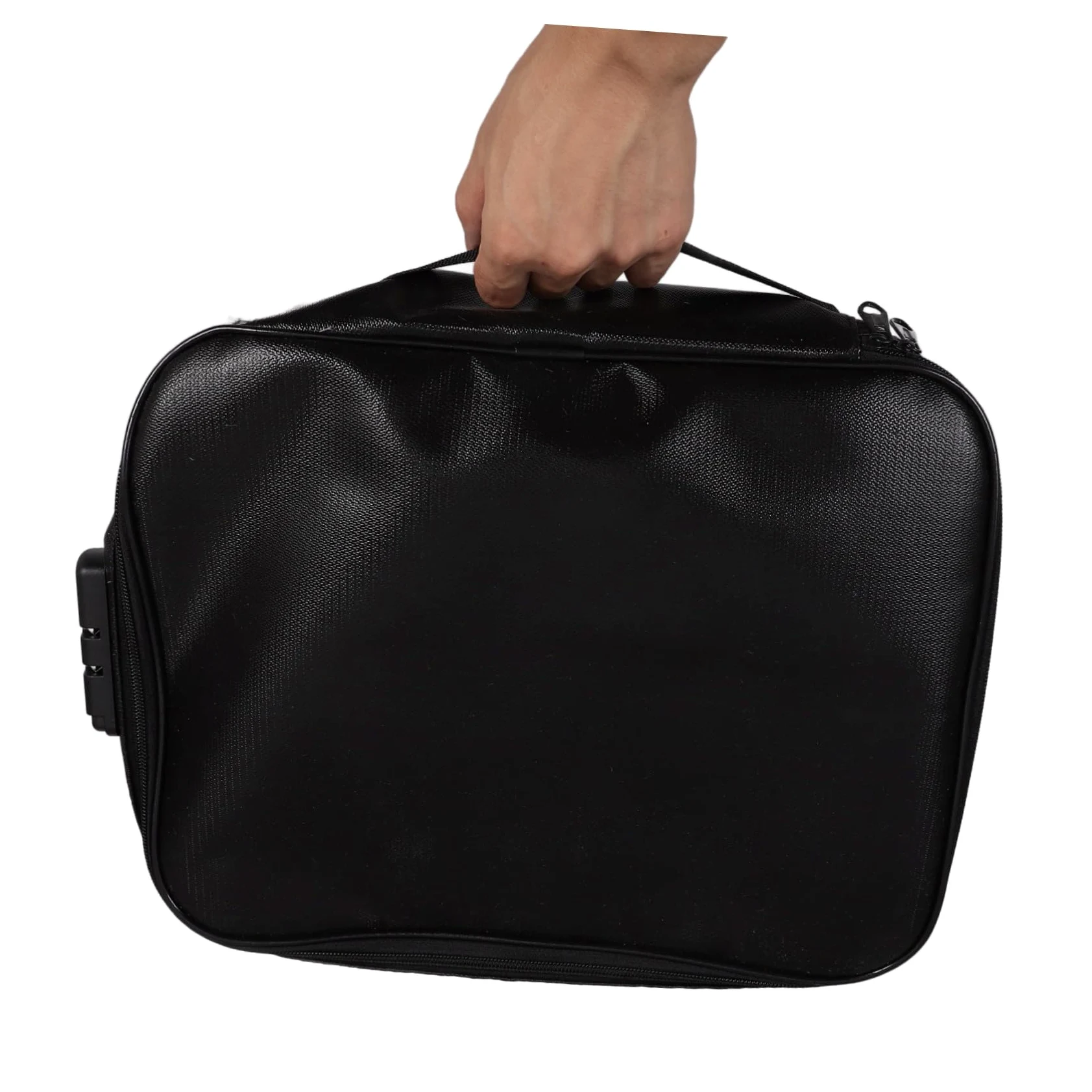 Borsa Documenti Ignifuga Nera in Fibra di Vetro Multi-strato | Blocco Password Sicuro, Ampia Capienza, Uso Quotidiano e Viaggio, Design Elegante e Resistente