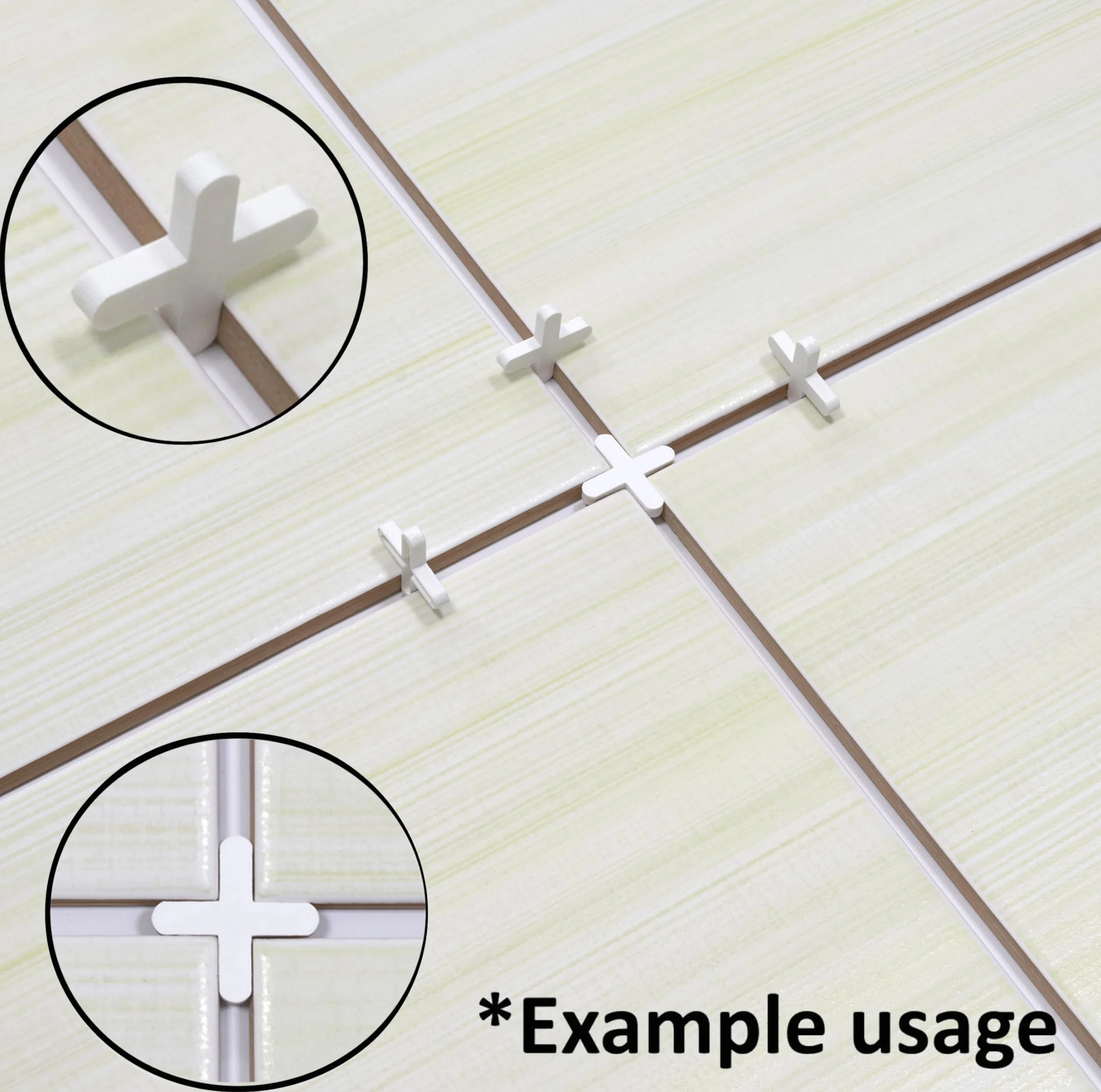 AERZETIX Set di 150 distanziatori a croce 3mm per piastrelle