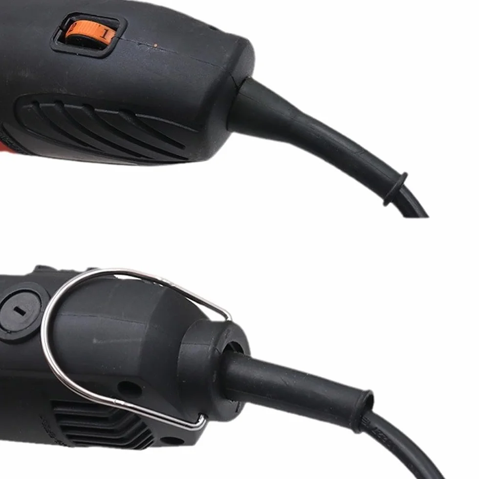 10 Pezzi di Guaina Protettiva per Cavo di Alimentazione per Utensili elettrici, Guaina in Gomma Antipiega Compatibile con smerigliatrici angolari, seghe e Altri Utensili elettrici