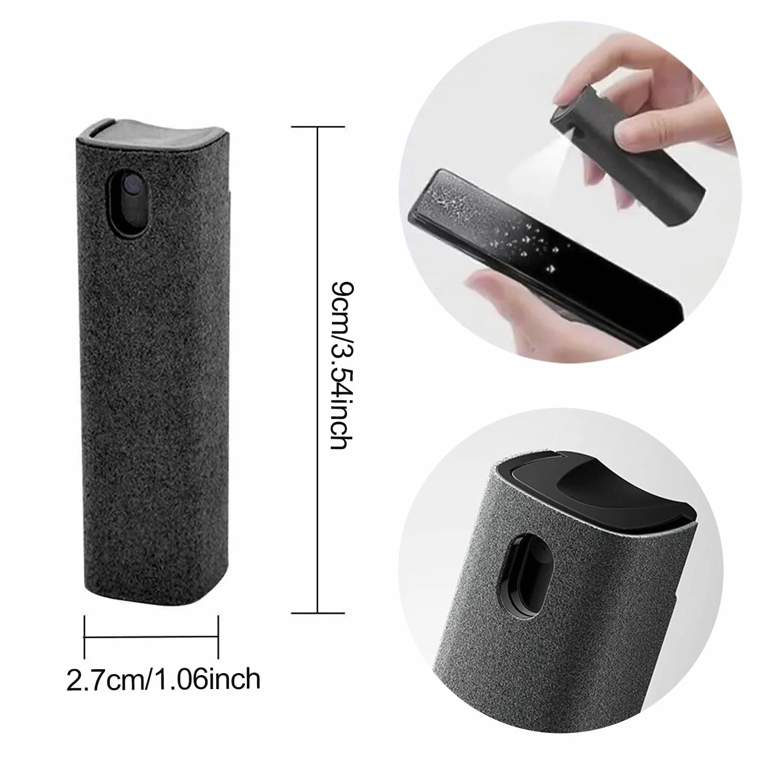 GWAWG 2 Pezzi Spray Pulisci Schermo 3 In 1 Screen Cleaner con Panno Microfibra per Auto Display Cellulare Laptop PC iPhone iPad