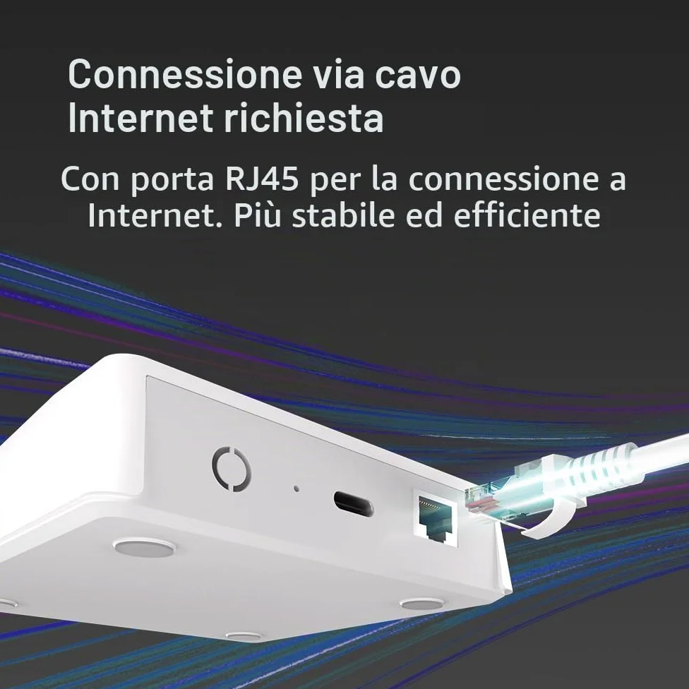YoumiAi Matter Thread Hub Tuya Zigbee Bridge Matter Gateway Supporto Homekit Siri Voice Sub zigbee Devices Home APP Controllo LAN Hub cablato