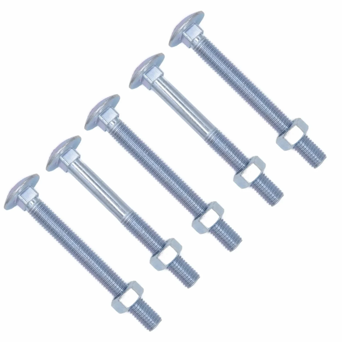 TERF M8 x 200 mm Bullone Quadrato e Dado M8 5 Pezzi per Carrozzeria