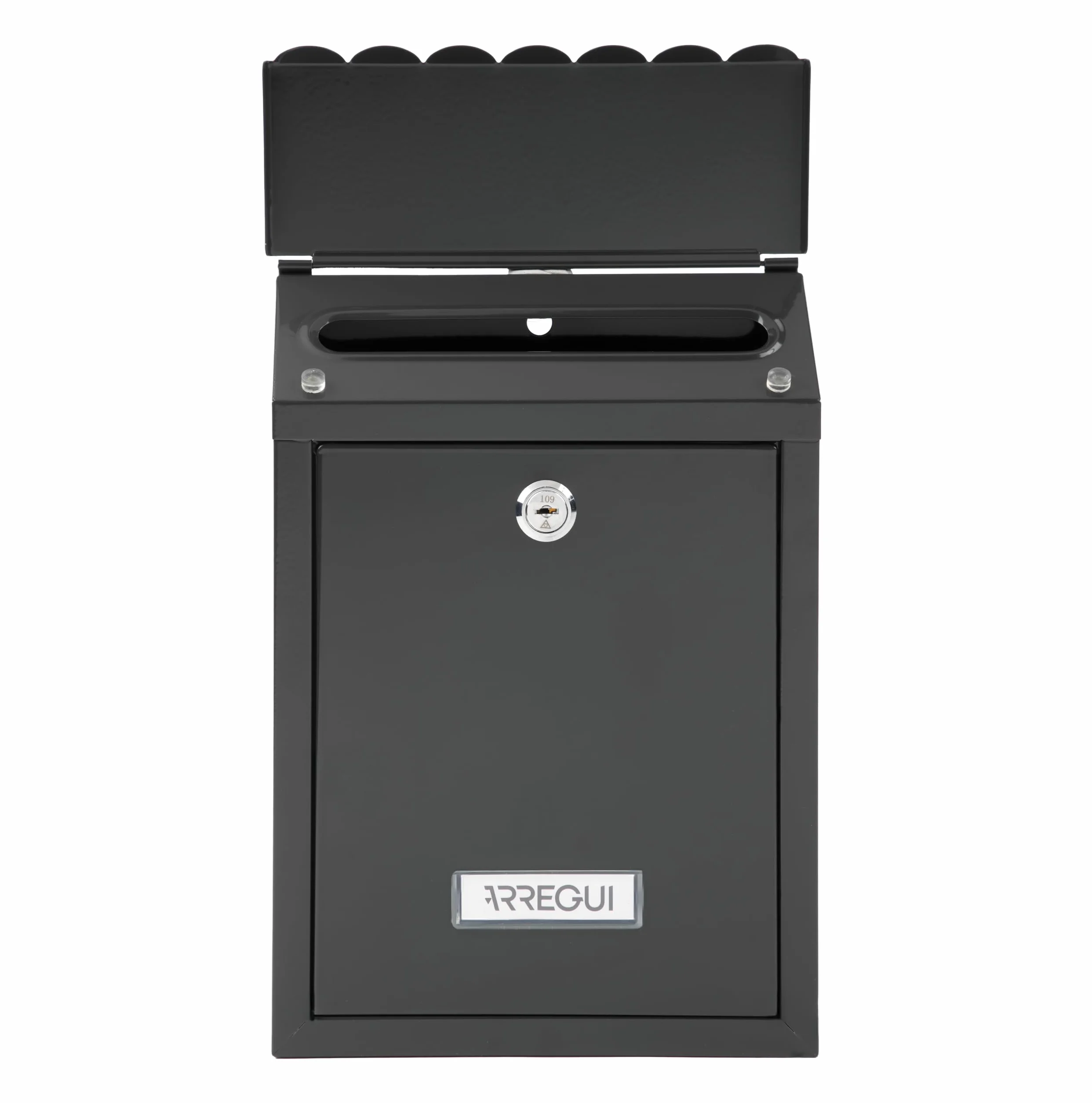 ARREGUI Civic E5724-C Cassetta Postale Individuale Acciaio Esterno S DIN A5 Nero