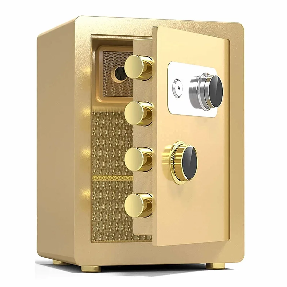 strongbox Cassaforte e ignifugo impermeabile Cassaforte di sicurezza digitale Cassaforte per ufficio in acciaio ignifugo impermeabile e antifurto, armadietto per contanti finanziari per hotel