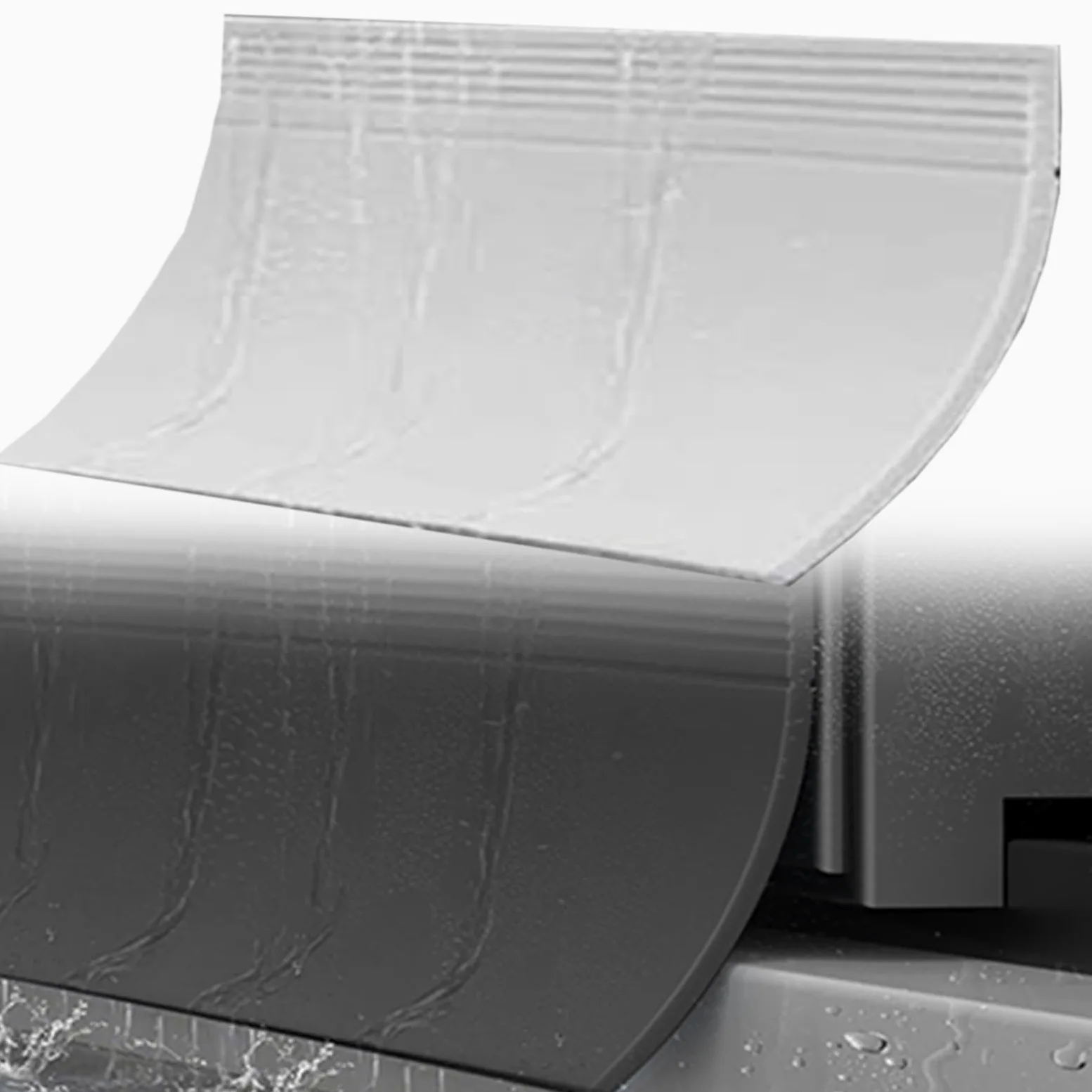 Tappo antipioggia for finestra in TPE | Parapioggia autoadesivo di diverse dimensioni: deflettore for finestra resistente alle intemperie for balcone
