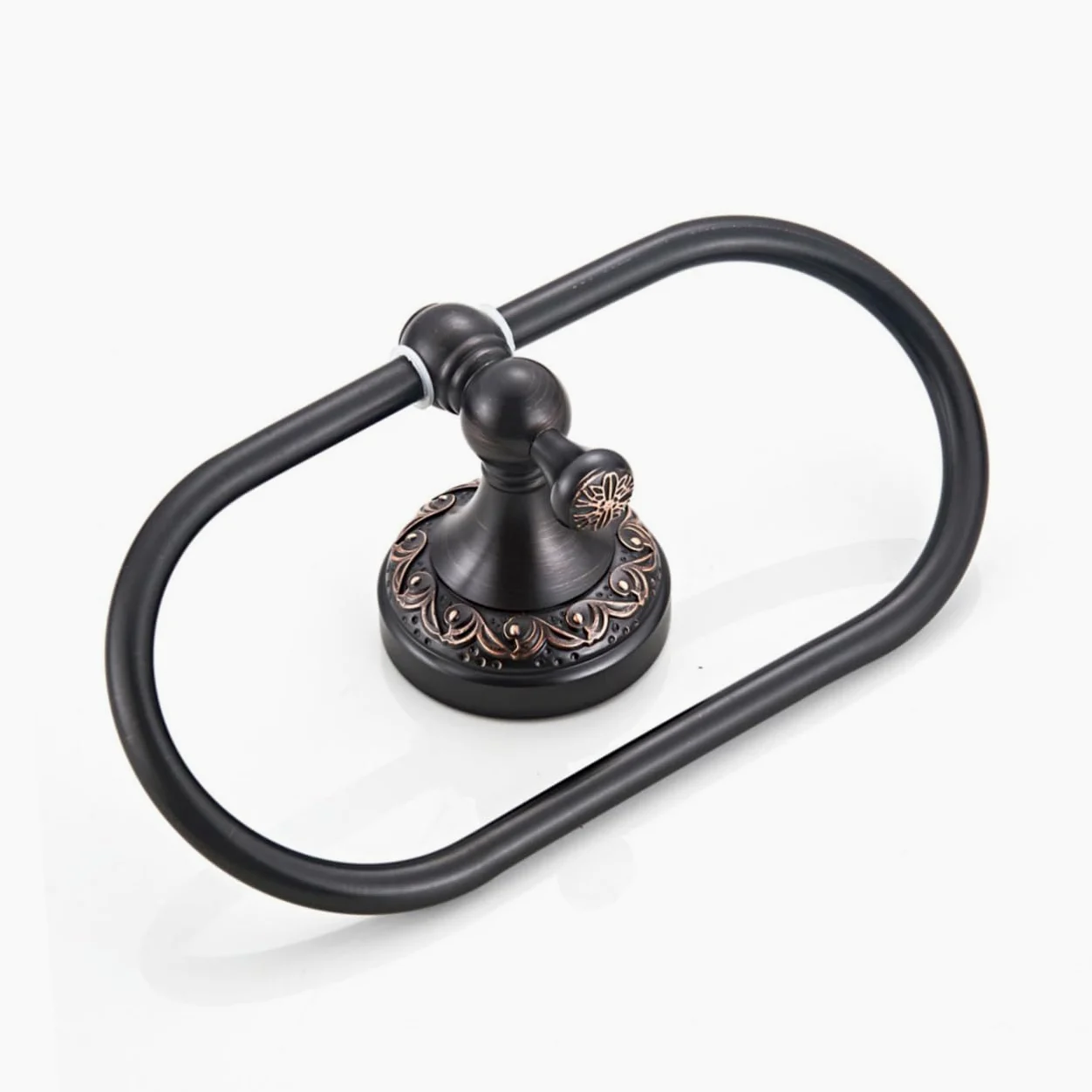 Homoyoyo Anello Portasciugamani in Rame Portasciugamani a Forma Ellittica da Parete per Bagno Appendi Asciugamani Design Moderno per Casa e Cucina