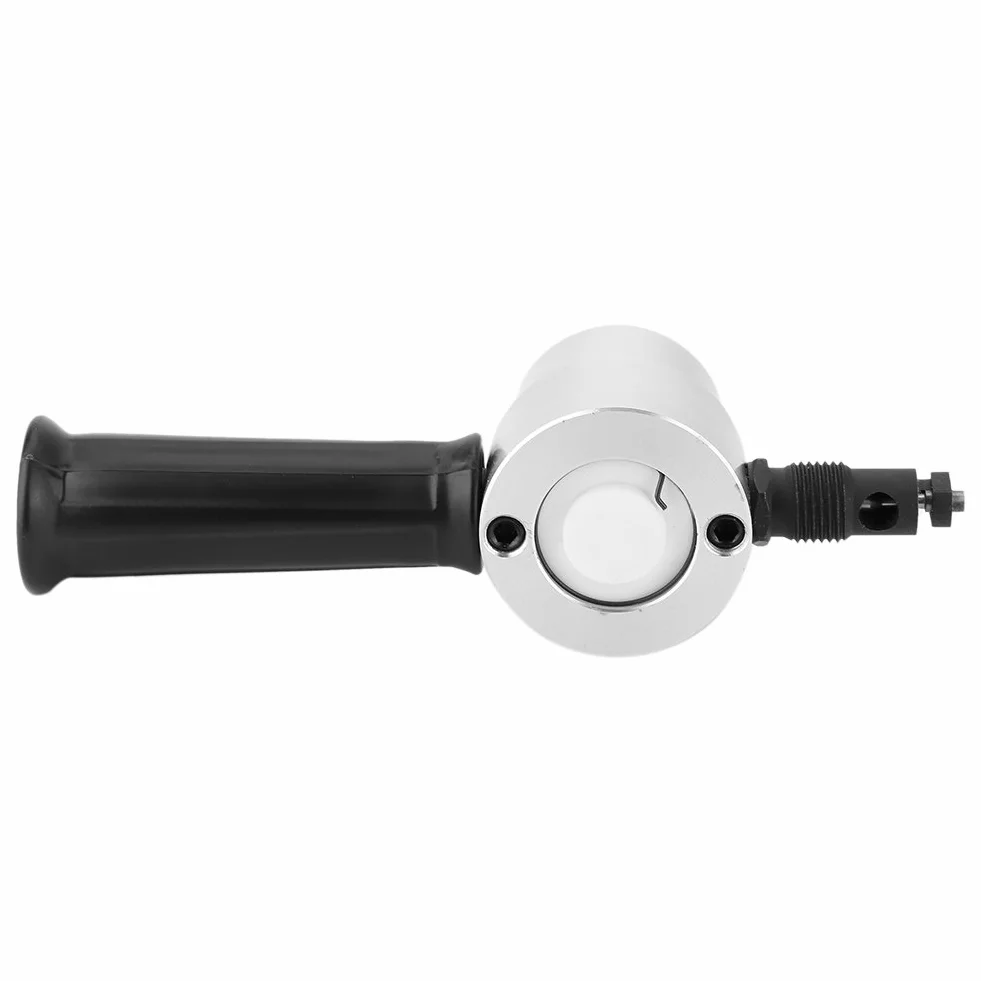 Utensile per Roditrice per Lamiere a Doppia Testa, Attacco per Trapano Taglierina per Roditrici in Metallo con Manico Ergonomico in Plastica e Chiave Utensili da Taglio Roditori