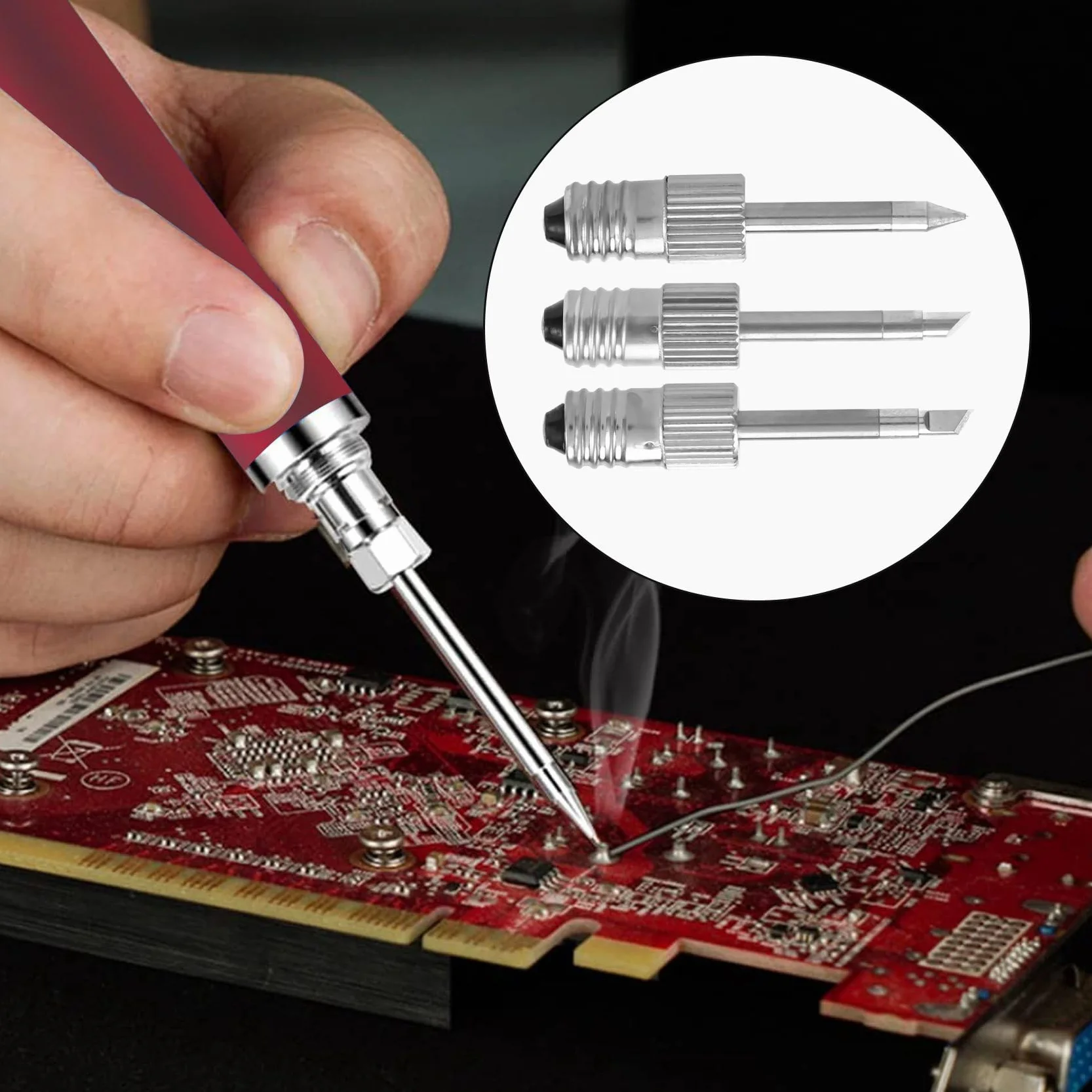 Jevina 3 punte saldatura USB con testa interfaccia E10