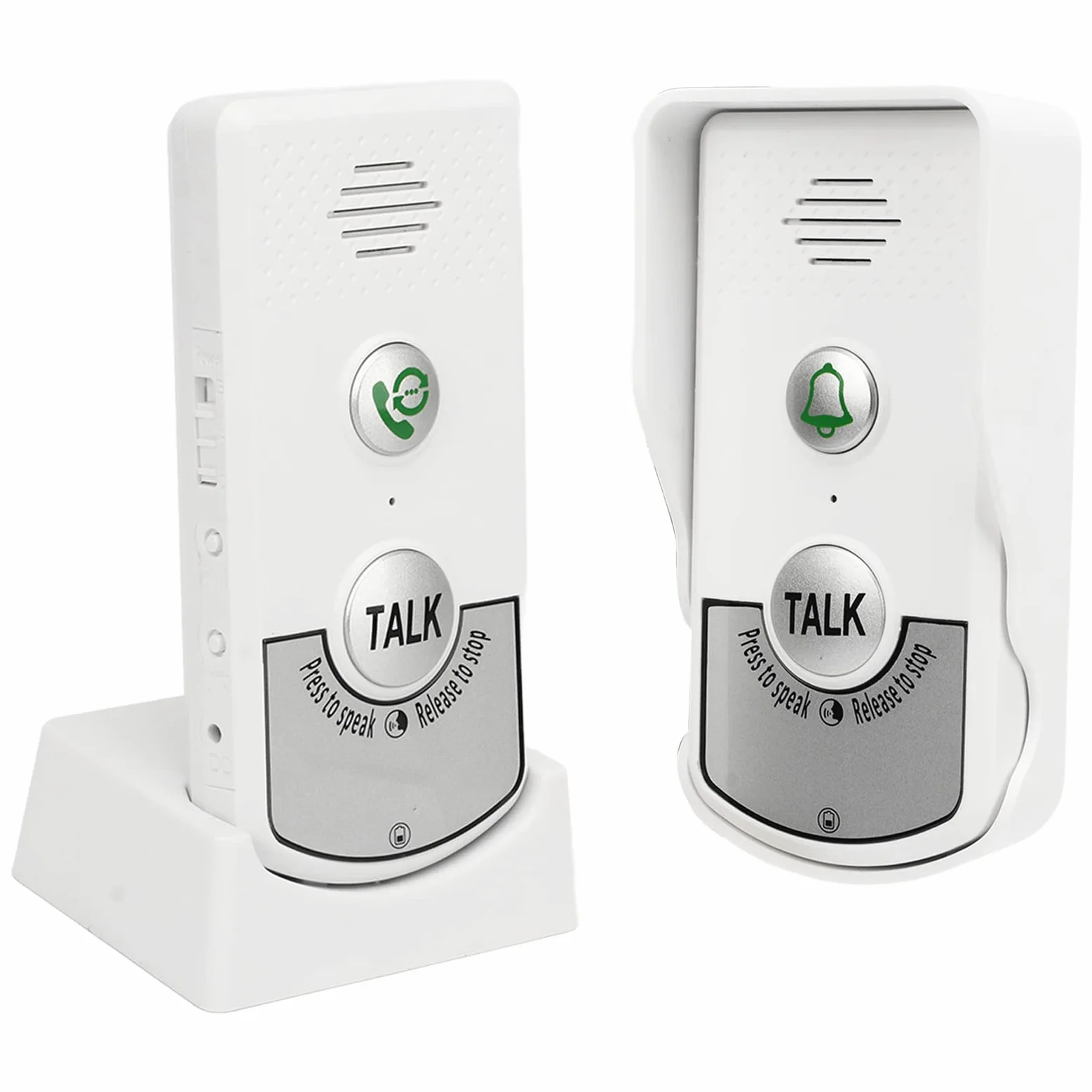 Campanelli Citofonici Senza Fili Distanza 1000m Chip Eccellente Campanelli Citofonici Vocali Bianchi Campanello Portatile Intelligente per Case Hotel Ville Fabbriche