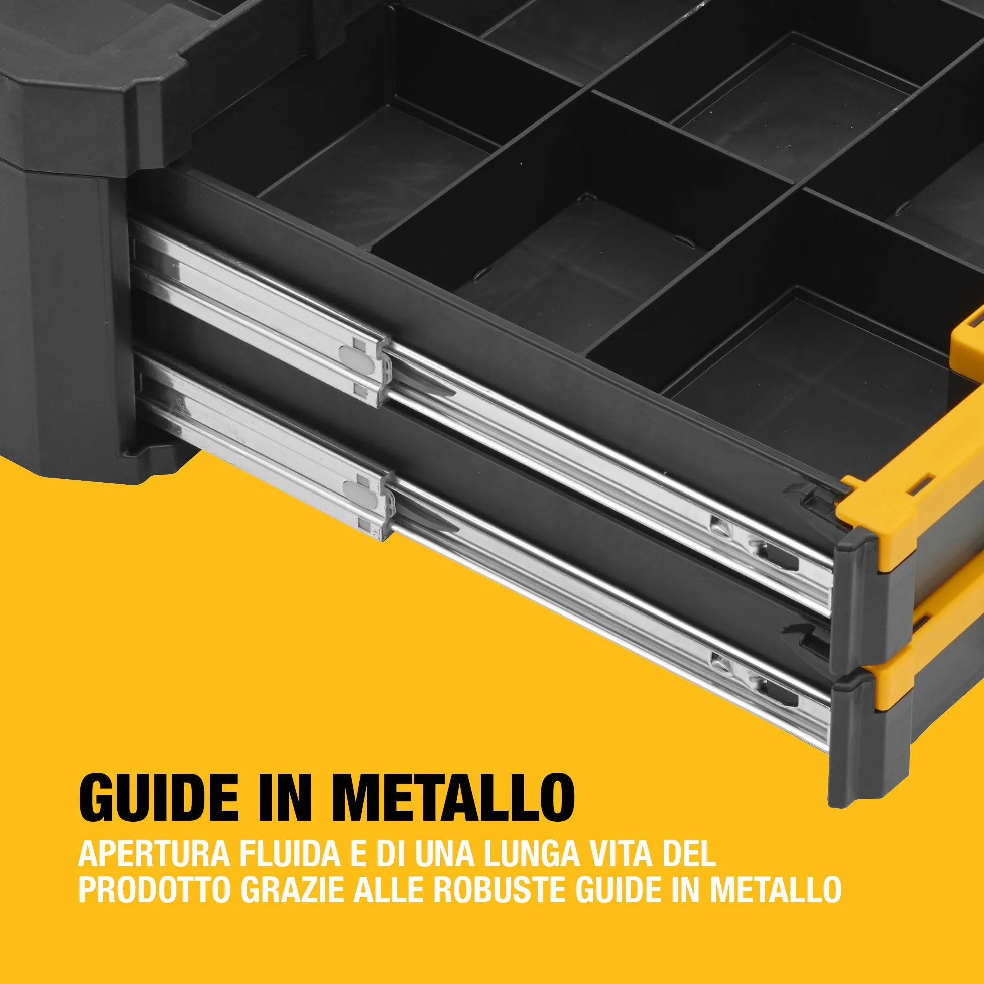 DEWALT TSTAK IV Doppio cassetto con separatori regolabili DWST1-70706