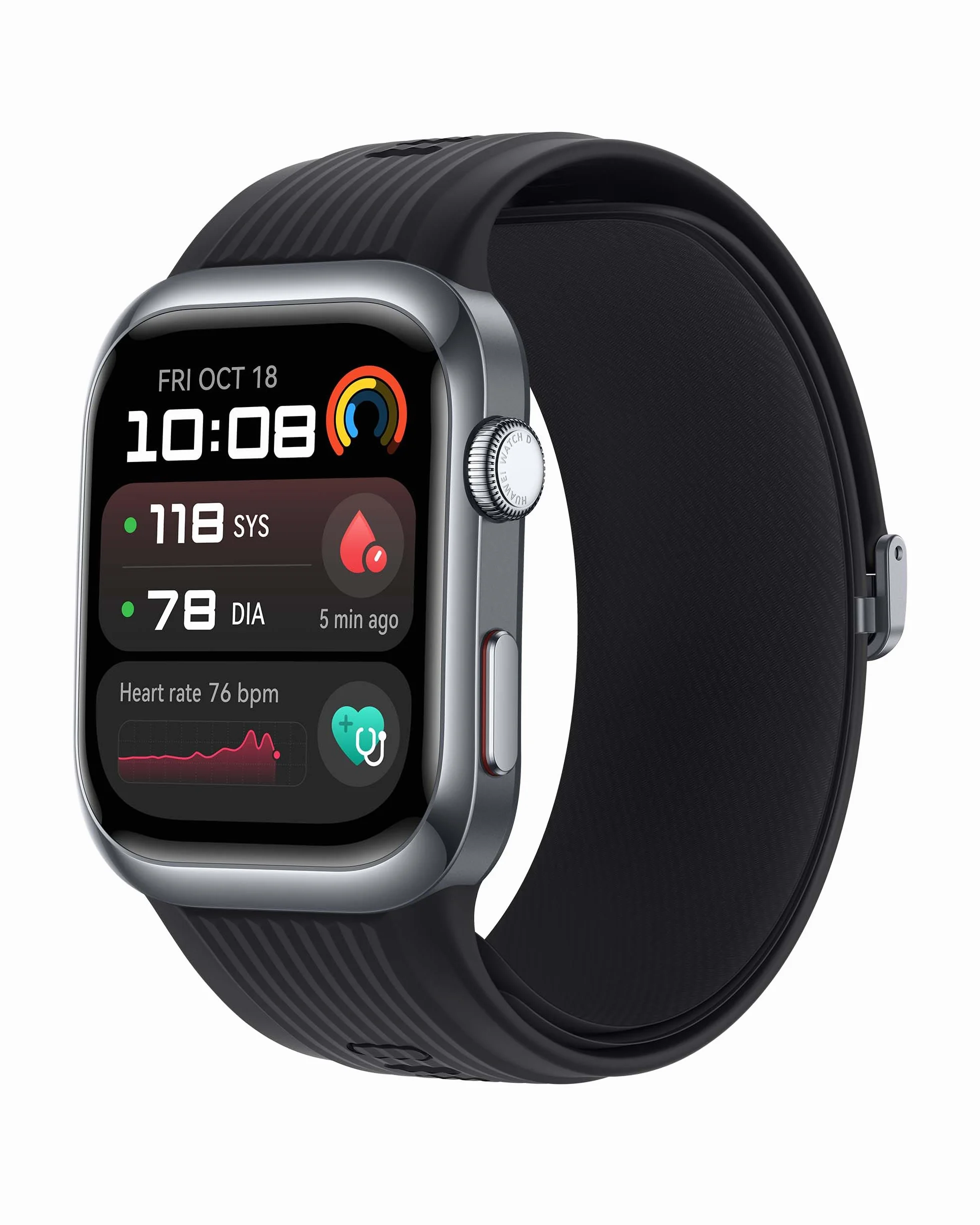 HUAWEI WATCH D2, smartwatch con monitoraggio pressione sanguigna, ECG a singola derivazione in grado di rilevare solo la fibrillazione atriale, stress, sonno, SpO2 e compatibile con iOS e Android