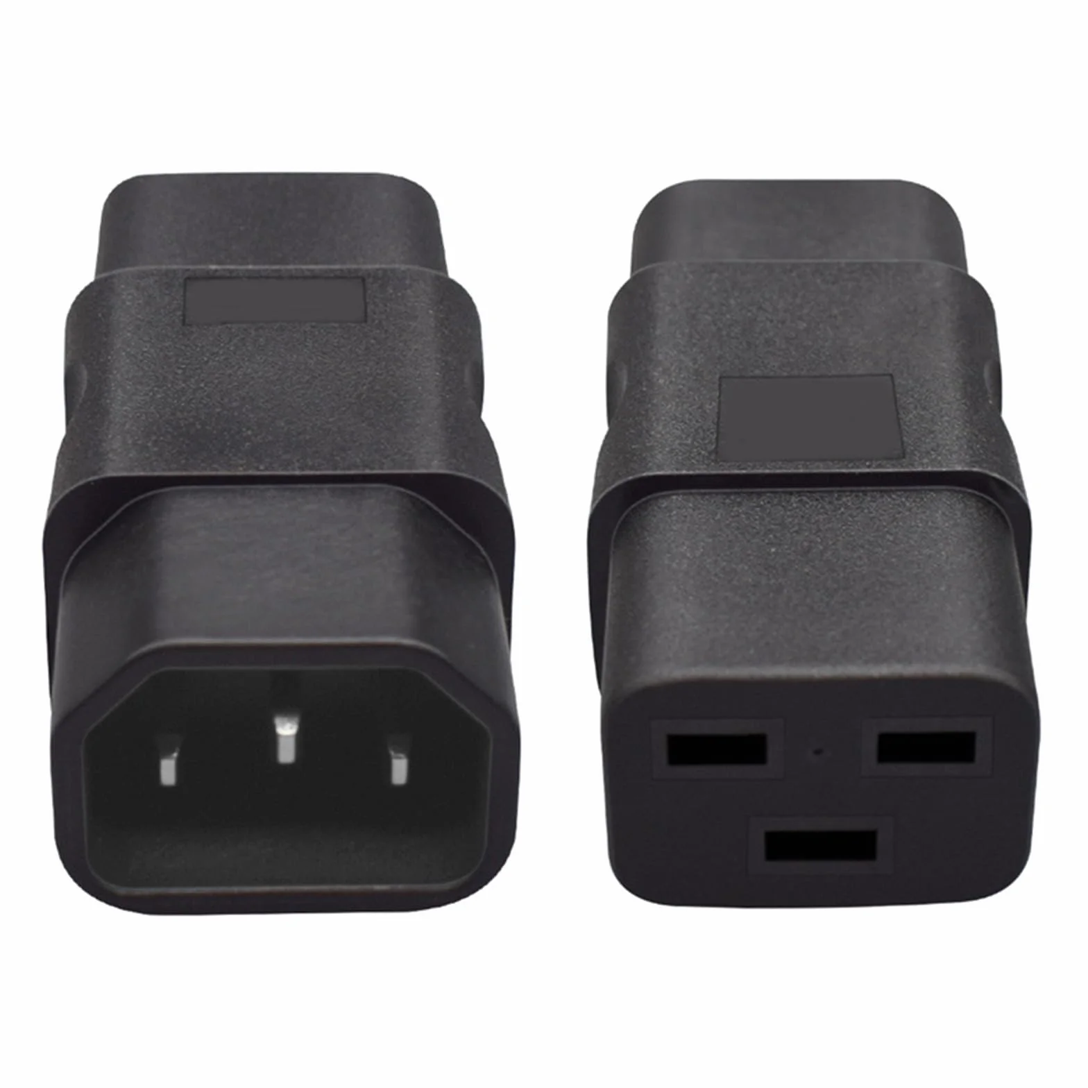 Convertitore di alimentazione IEC C14 a C19 adattatore, 10A maschio a 16A femmina connettore elettrico in PVC per elettronica