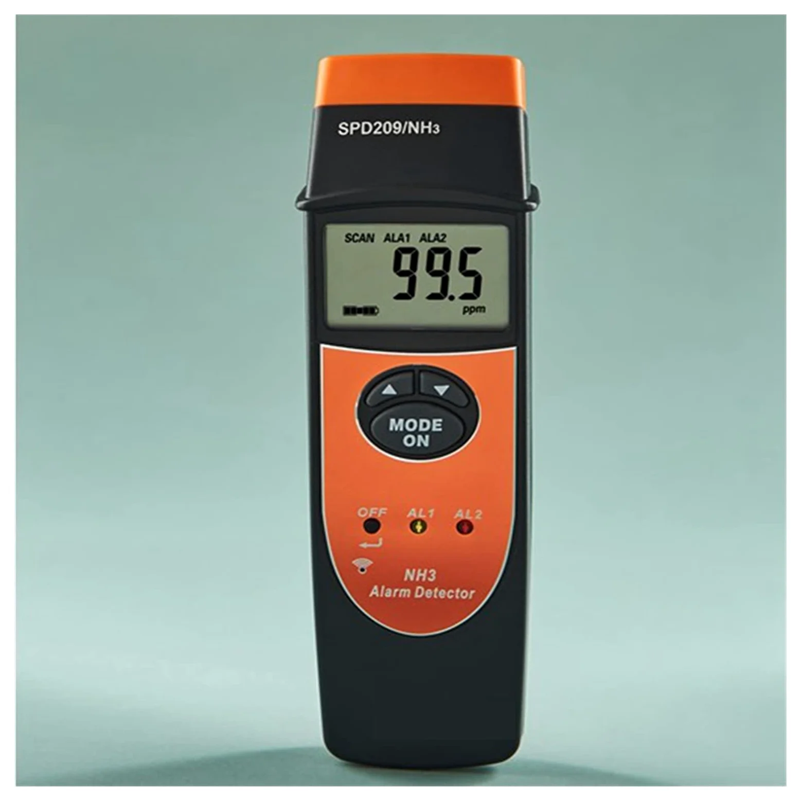 Misuratori della qualità dell'aria, Digitale portatile. Lcd. Ammoniaca NH3. Rilevatore di gas 0-10. 0ppm. Sound Light Alarm precisa 0. 13:00 Display della retroilluminazione del monitor di perdita di