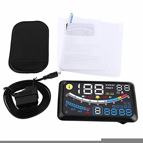 Display ad alta definizione per auto, 5,5 pollici Universale F4 MPH, allarme per eccesso di velocità, tachimetro Display per visore KMH, schermo di proiezione per parabrezza 12V