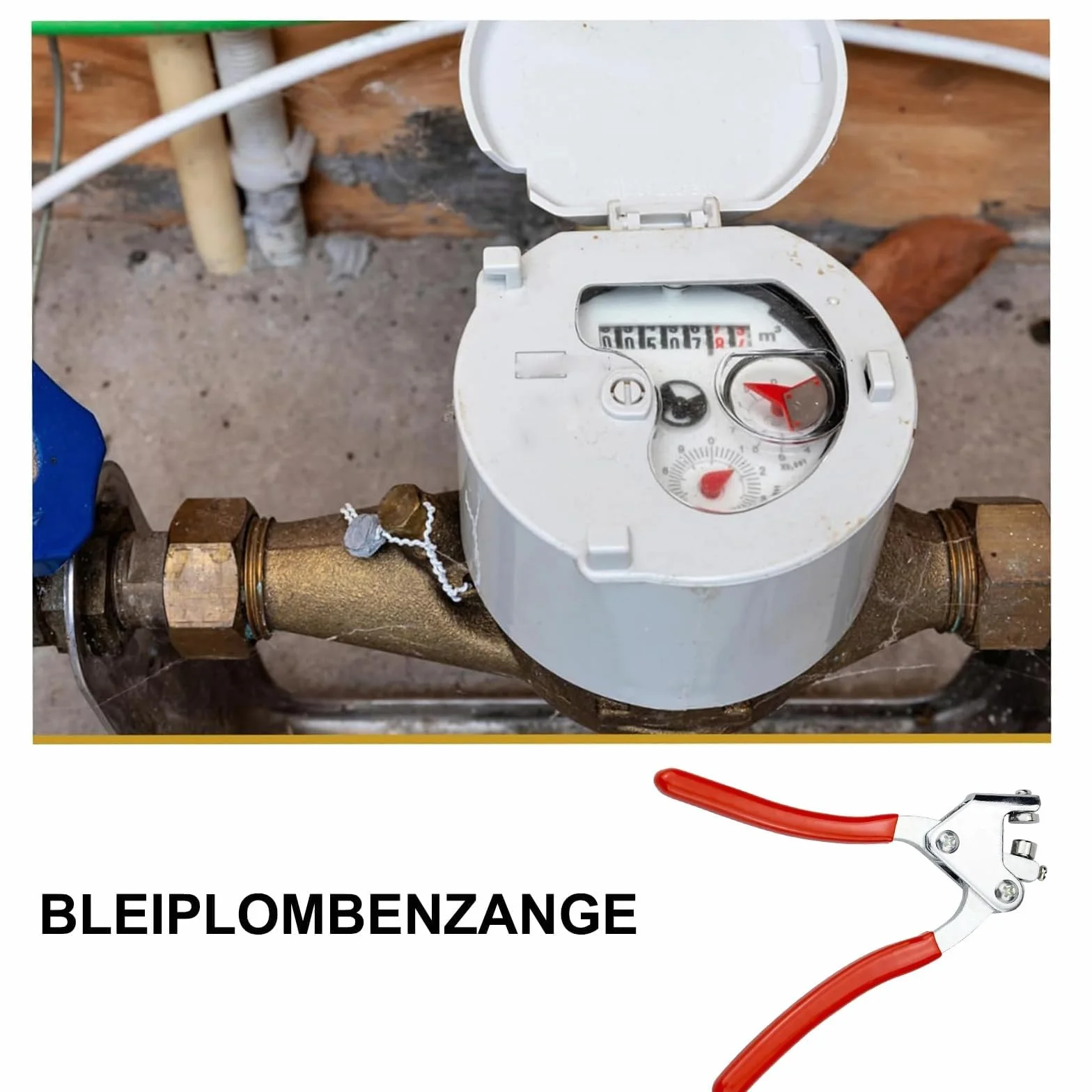 Kit Pinze per Sigilli in Acciaio 80 Pezzi Ø 8 Ø 10 per Logistica Contatori Acqua