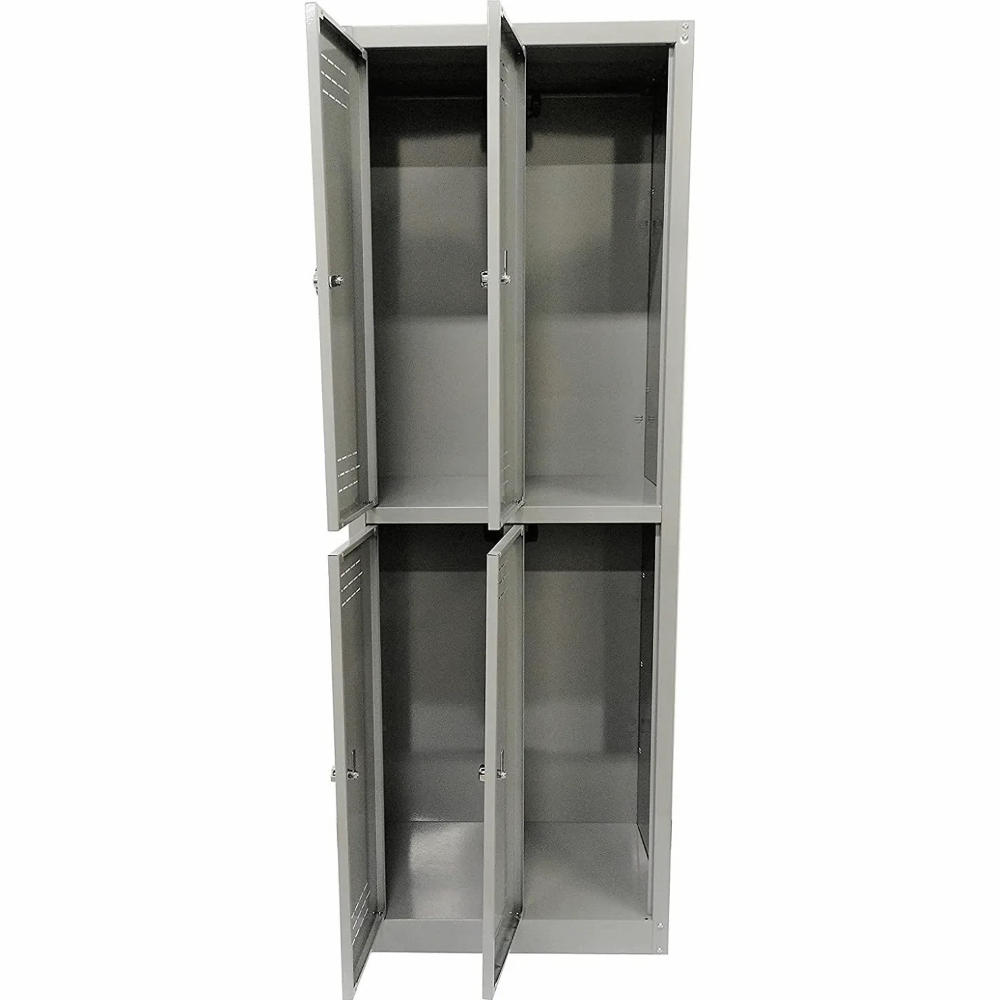GRIMA Armadietto metallico singolo a 4 ante, dim 60x40x170h cm, Armadi metallici per uffici, garage, officine, armadi spogliatoio