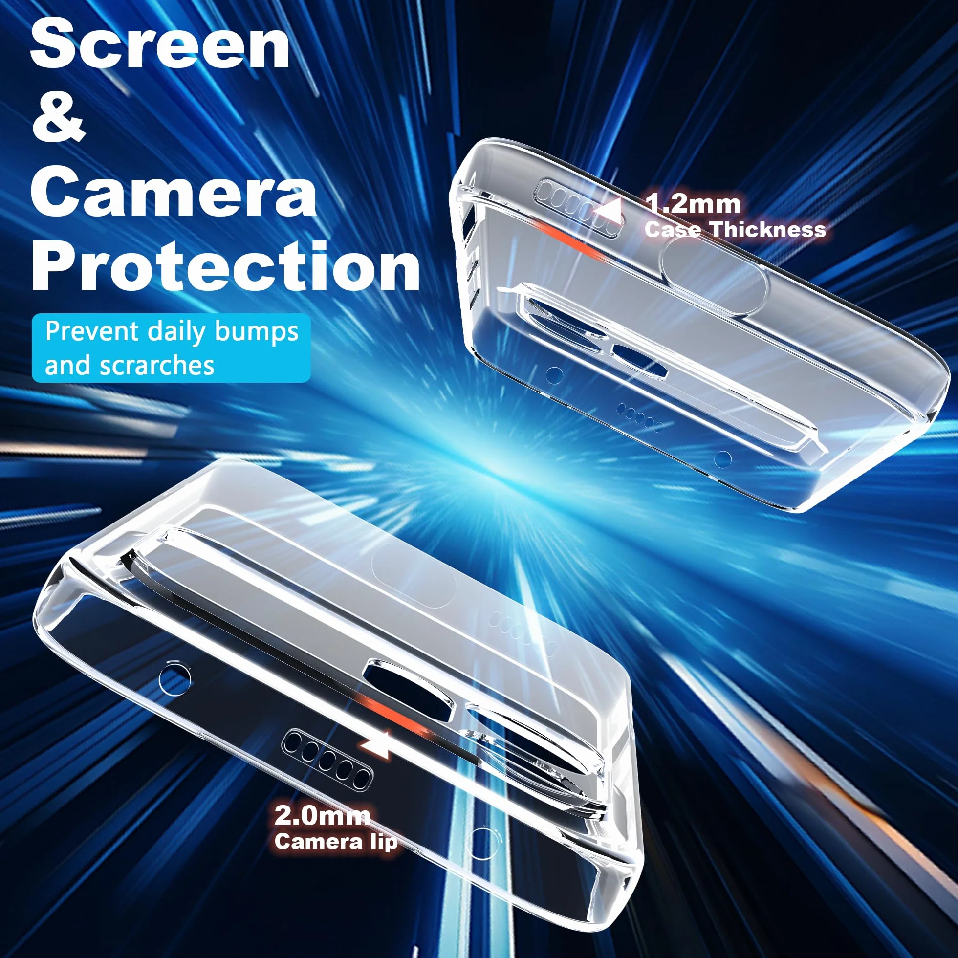 FDHYFGDY Cover per Honor 600 5G Custodia per Telefono, Anti-ingiallimento Antiurto Trasparente con Custodia Protettiva, Ultra Sottile Morbido in TPU Custodia Protettiva