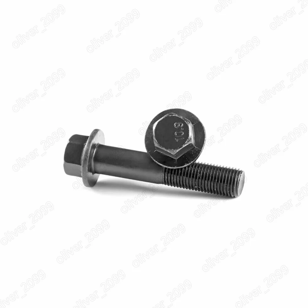 Viti a testa esagonale flangiata acciaio nero 10.9 M10 M12 M14 M16 M12x1.25x80mm