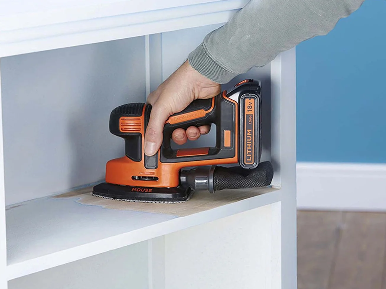 BLACK+DECKER Levigatrice Mouse Multifunzione BDCDS18-QW