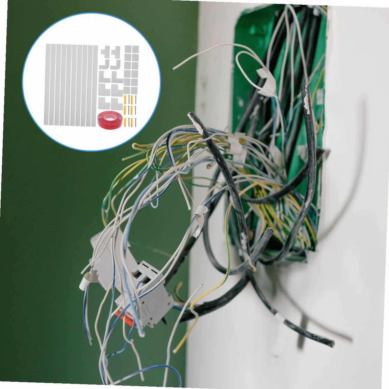 DOITOOL Canalina Passacavi Adesiva in Pvc Bianco, Facile da Installare, per Casa e Ufficio, Nasconde Cavi e Fili Elettrici