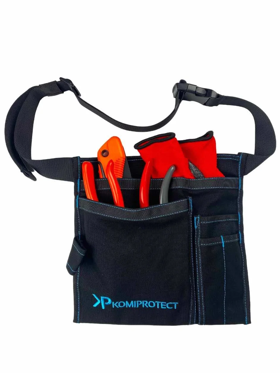 Komiprotect Cintura Porta Attrezzi Professionale Giardino Porta Forbici e Seghetti