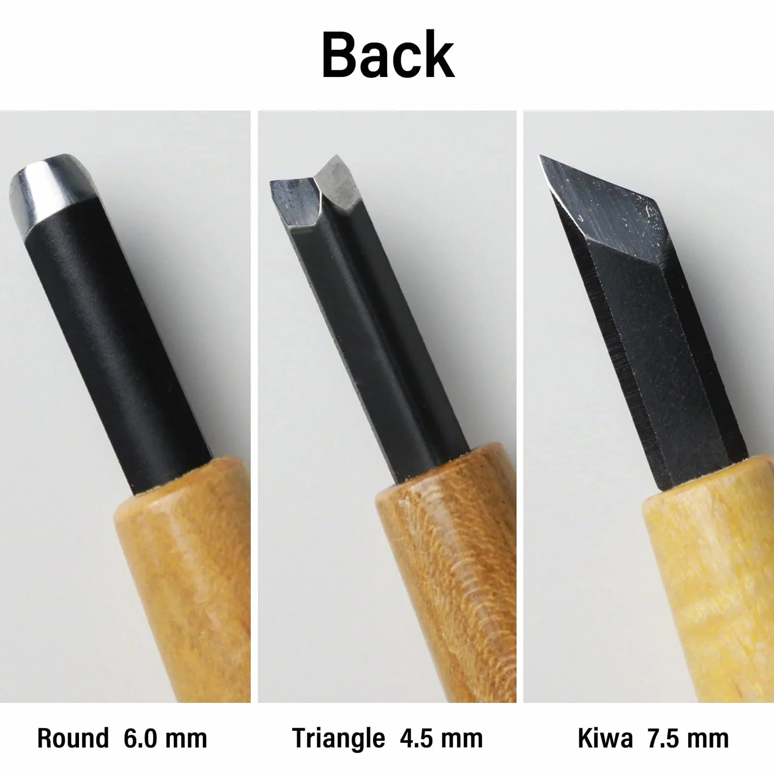 Wazakura Set di Attrezzi per la Creazione di Jin e Shari per Bonsai con Sgorbia Rotonda, Smussato a Singolo Angolo e a V, Lavorazione del Legno (Kit da 3 Pezzi per Jin e Shari per Bonsai)