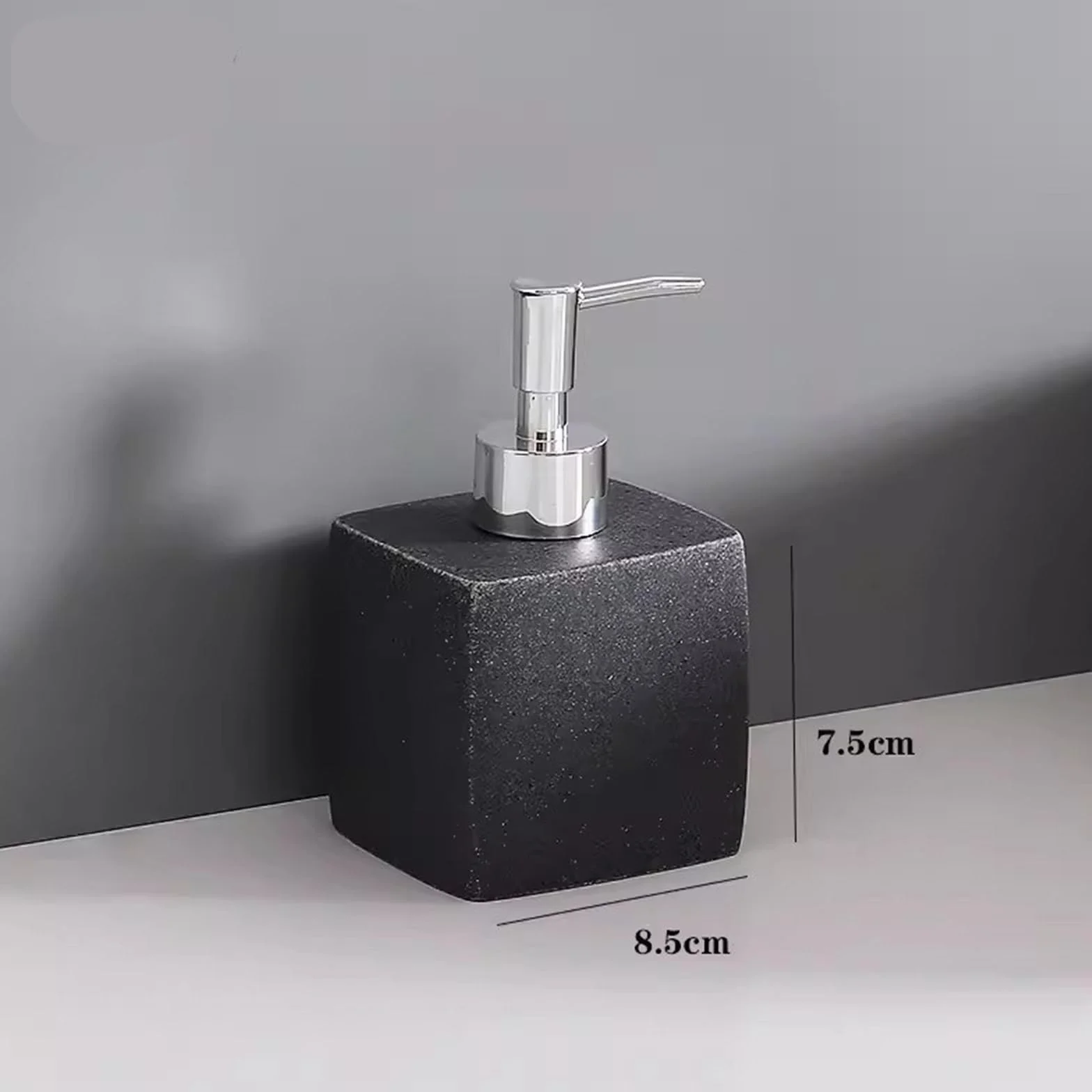 dispenser per sapone, Distributore di sapone, distributore da cucina, liquido con sabbia naturale for il piano lavoro del bagno, for piatti for la, 400 ml